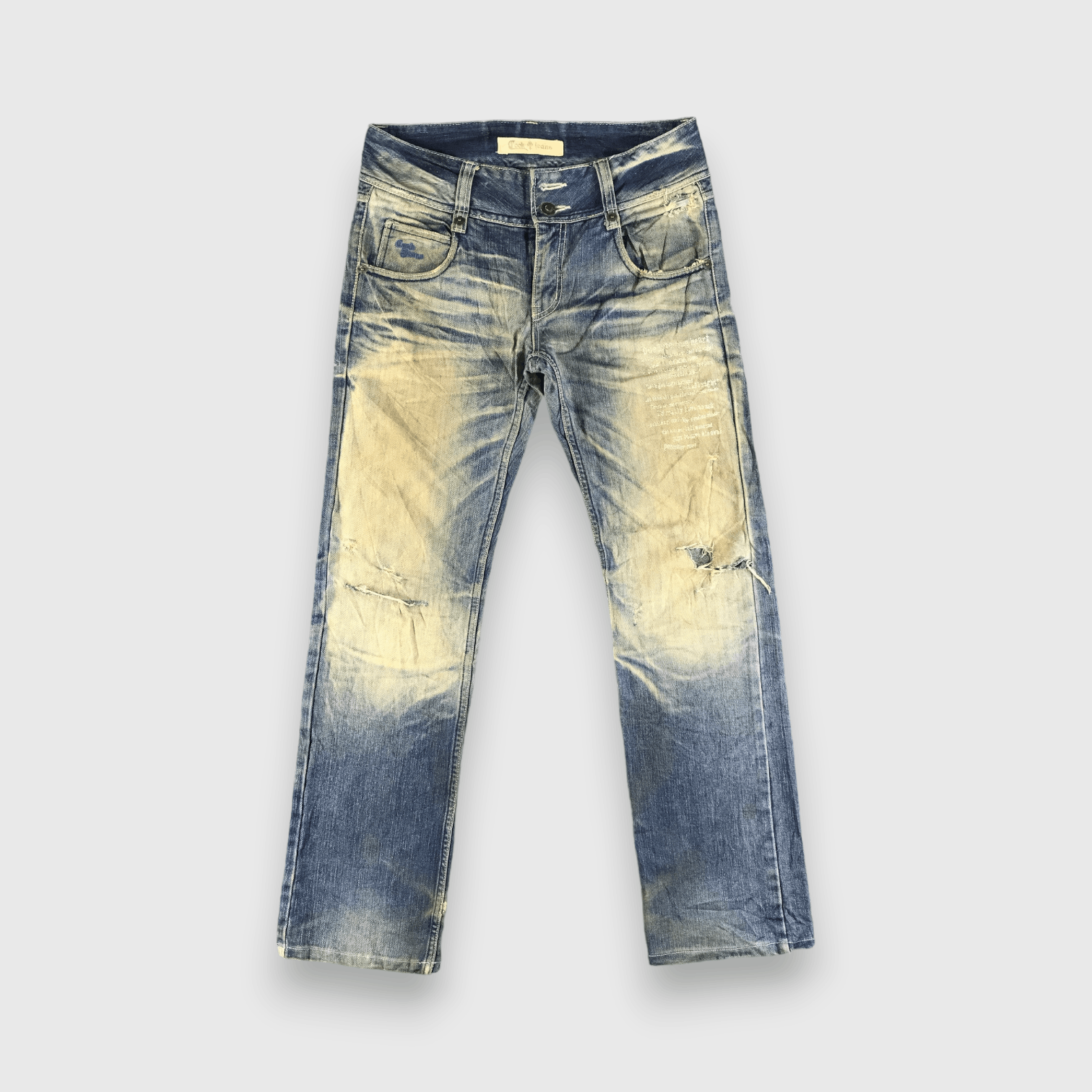 Japanese Brand Vintage Cook Jeans-J3831 Size US 33 - 1 Thumbnail