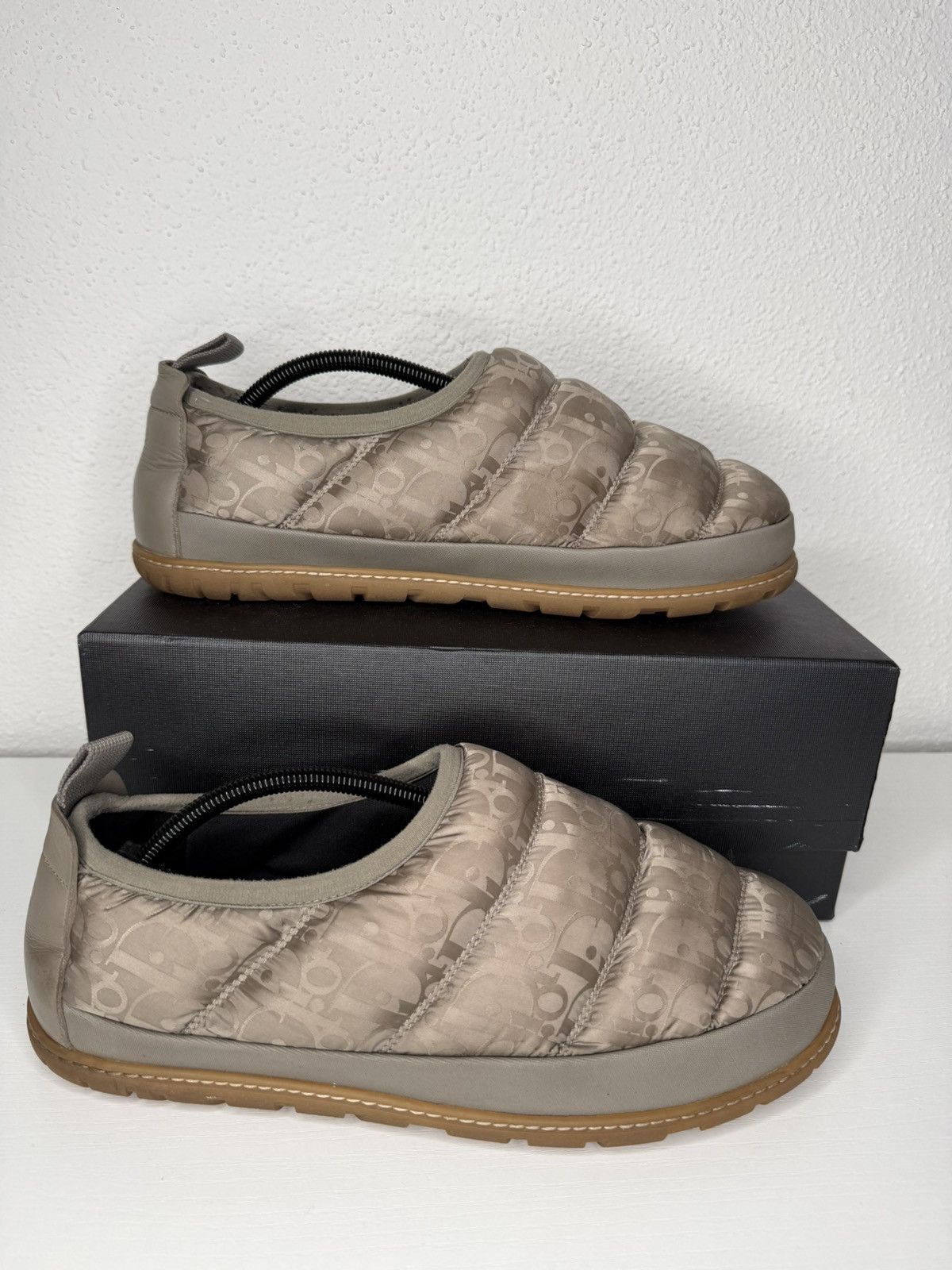 Dior Dior Snow Slipper Quilted Oblique Beige Size US 12 / EU 45 - 6 Thumbnail