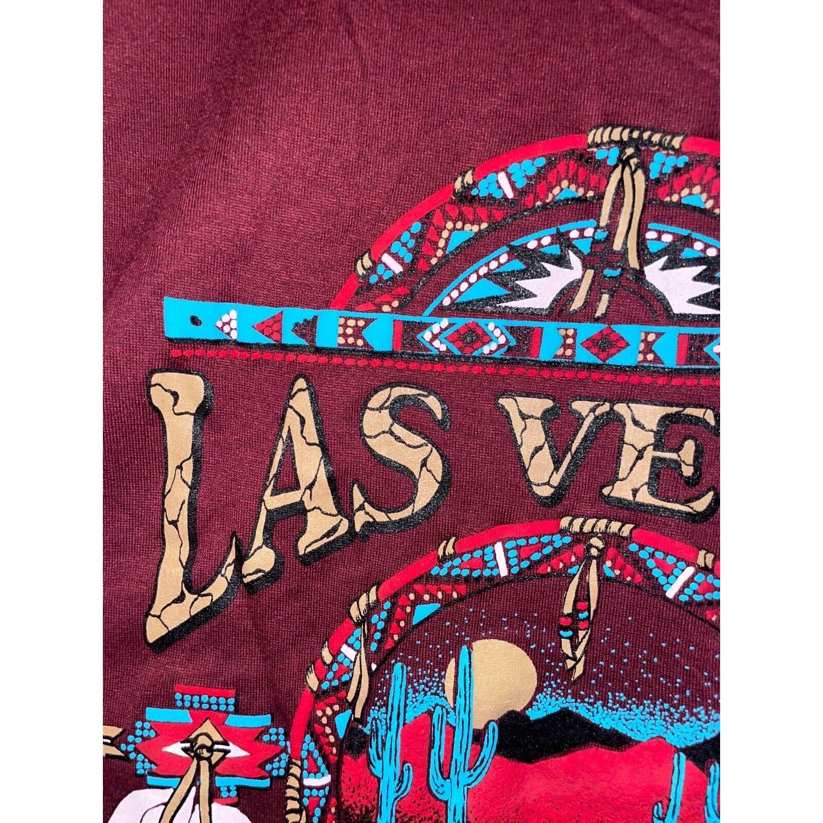Jerzees Vintage Las Vegas Shirt Jerzees M USA 90s Tee Native Graphic Size US M / EU 48-50 / 2 - 5 Thumbnail