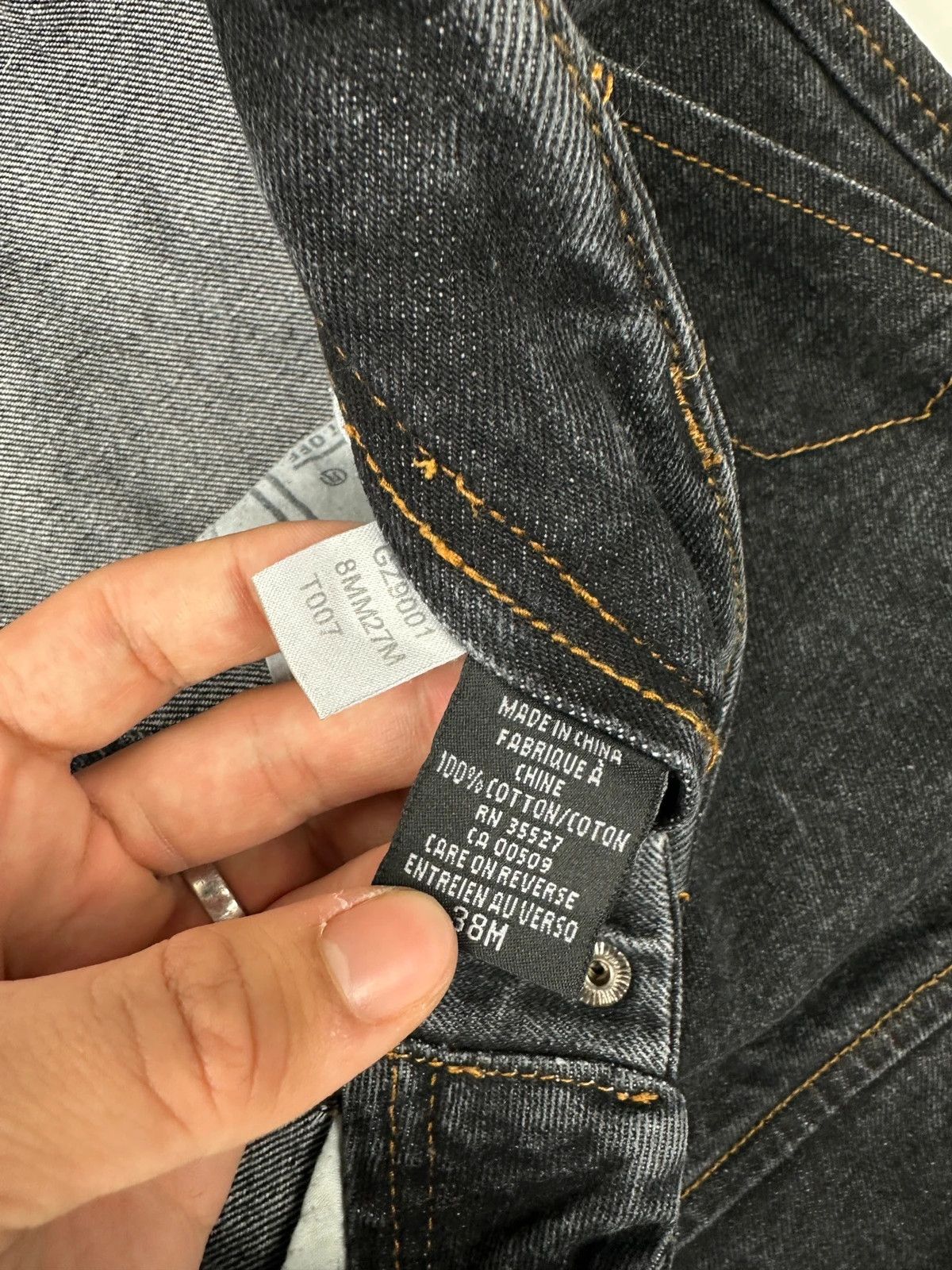 Marithe + Francois Girbaud Marithé + François Black & Blue Baggy Velcro Denim Pants Size US 36 / EU 52 - 10 Thumbnail