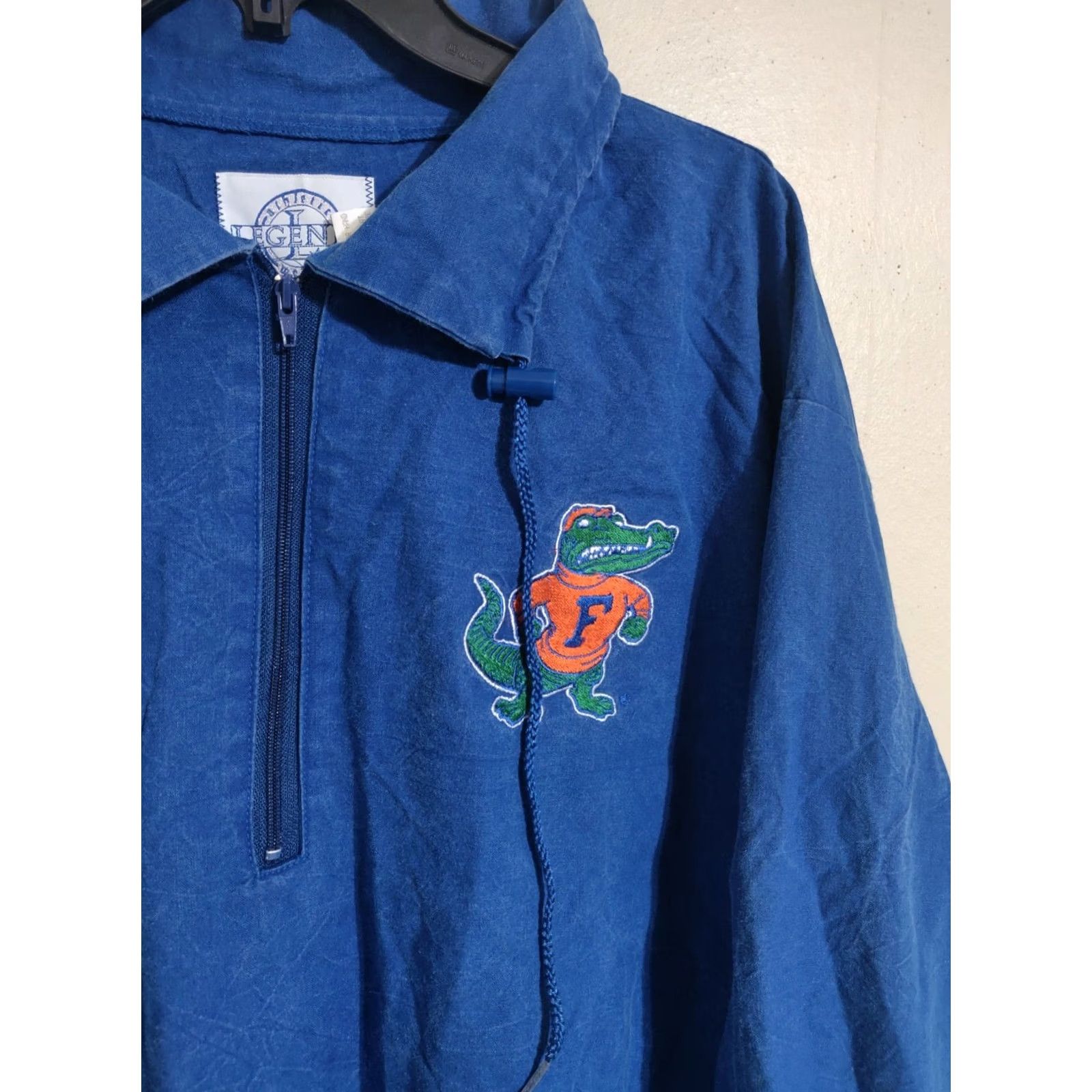 Vintage VINTAGE Florida Gators 1/4 Zip Jacket Canvas Blue Made in USA Mens XL Size US XL / EU 56 / 4 - 4 Thumbnail