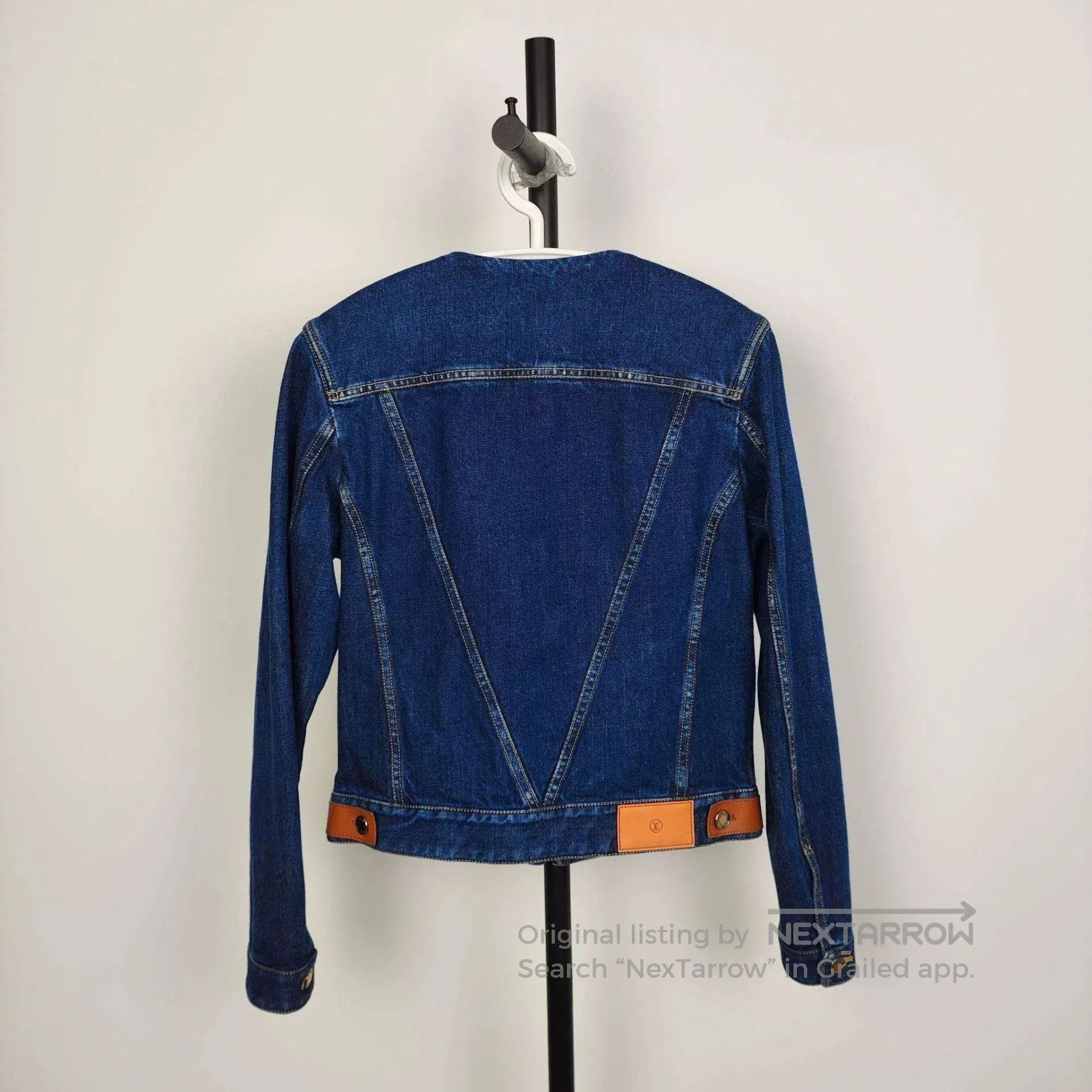 Louis Vuitton LV Women's Denim Leather Patchwork Jacket. Size US XS / EU 42 / 0 - 2 Thumbnail
