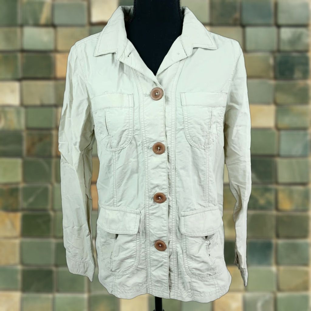 Royal Robbins Royal Robbins Khaki Button-Down Shirt Women Small Button-Up Size S / US 4 / IT 40 - 1 Thumbnail