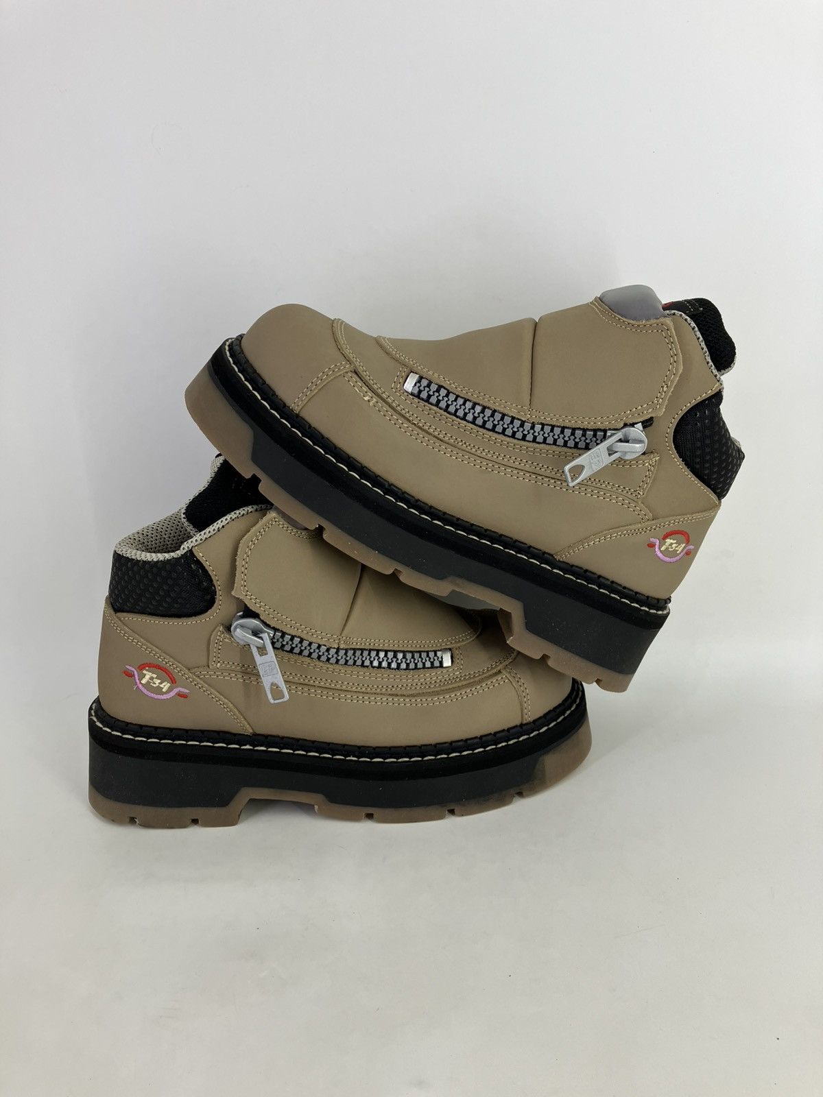 Vintage T34Nifty genuine leather chunky platform boots 90s00s Size US 7 / EU 40 - 5 Thumbnail