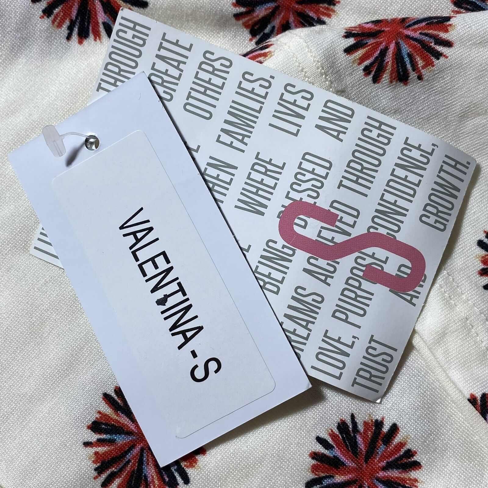 Other LuLaRoe Valentina Small White Fireworks Button Down Shirt Size S / US 4 / IT 40 - 10 Thumbnail