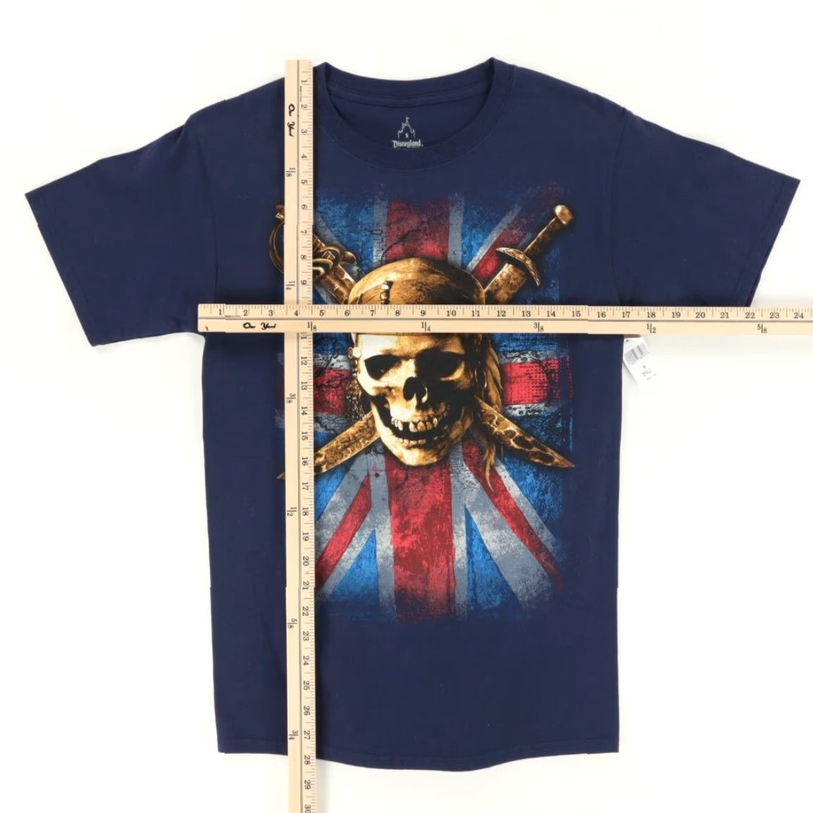 Disney Disney Pirates of the Caribbean Solid T-Shirt Navy Blue Men’s S Size US S / EU 44-46 / 1 - 3 Thumbnail