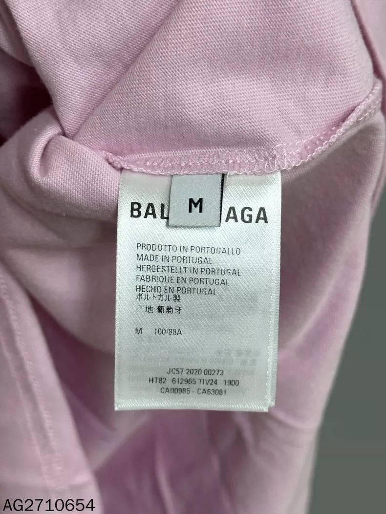 Balenciaga Balenciaga Pink letter logo short sleeve 2502-Nextarrow Size US M / EU 48-50 / 2 - 6 Thumbnail
