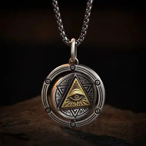 Jewelry × Vintage Eye of Horus Necklace Evil Eye Pendant Size ONE SIZE - 1 Thumbnail