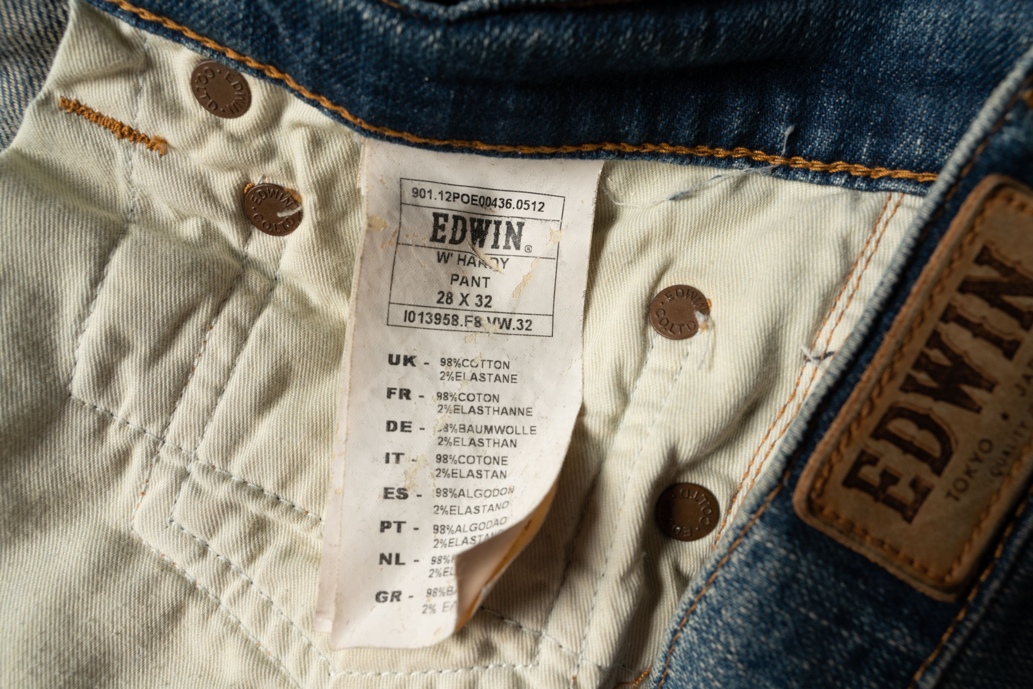 Edwin 🔴 EDWIN W’ Hardy Pant Blue Selvedge Denim Jeans Women’s Size 28" / US 6 / IT 42 - 12 Thumbnail