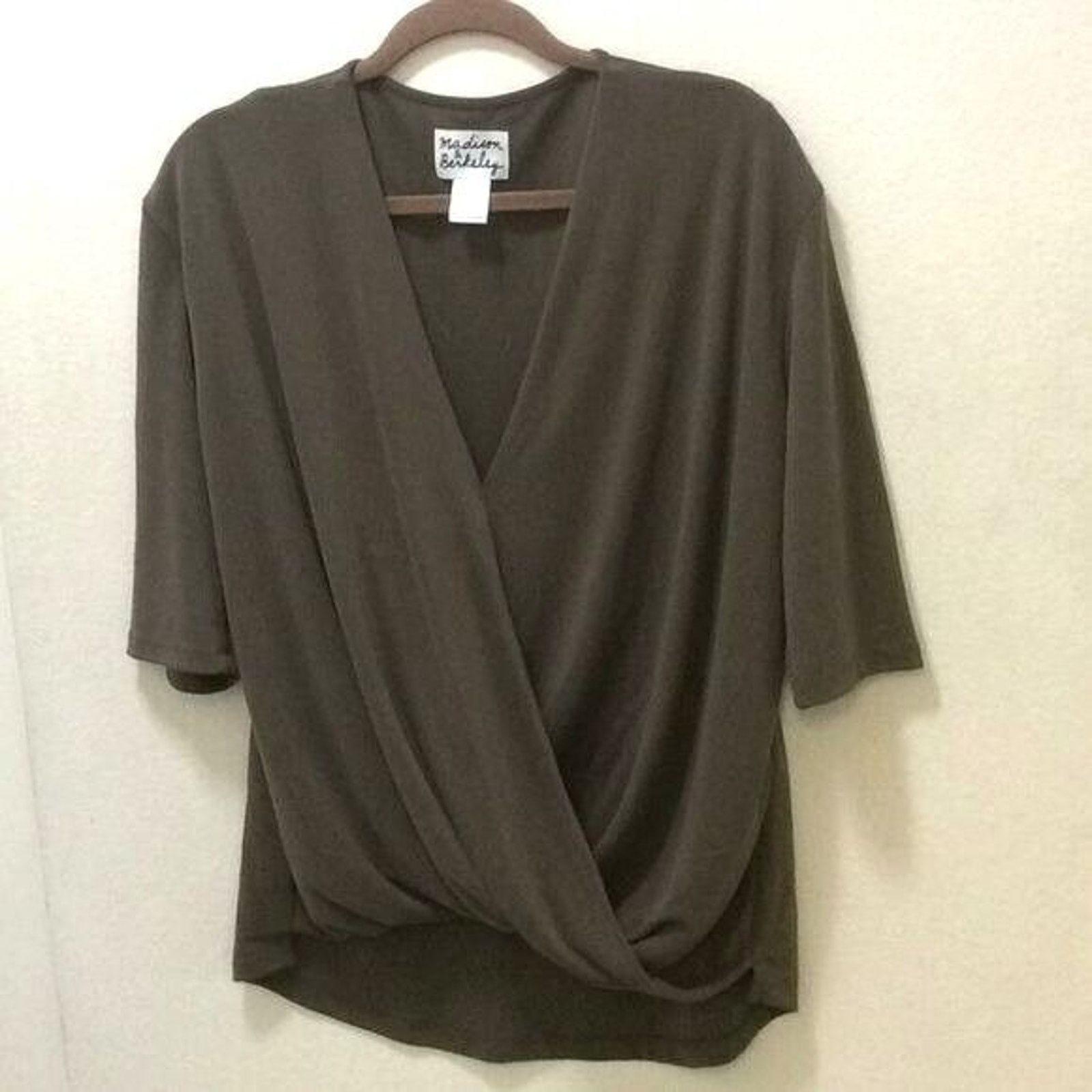 Other Madison & Berkeley Women’s Blouse -Taupe/Brown Size- Large Size L / US 10 / IT 46 - 8 Thumbnail
