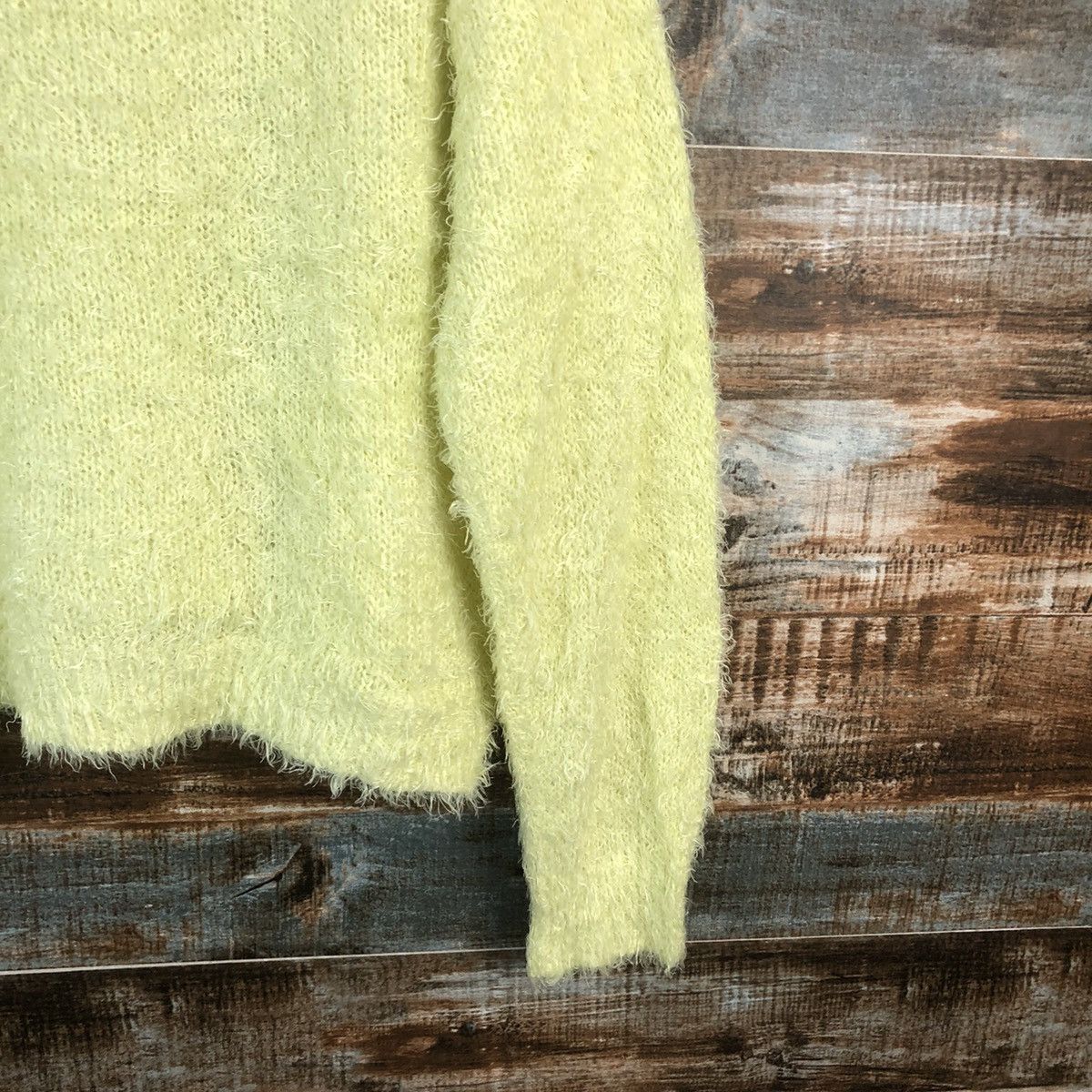 Vintage DL GU japan mohair shaggy Green Knitwear #C021 Size L / US 10 / IT 46 - 14 Thumbnail