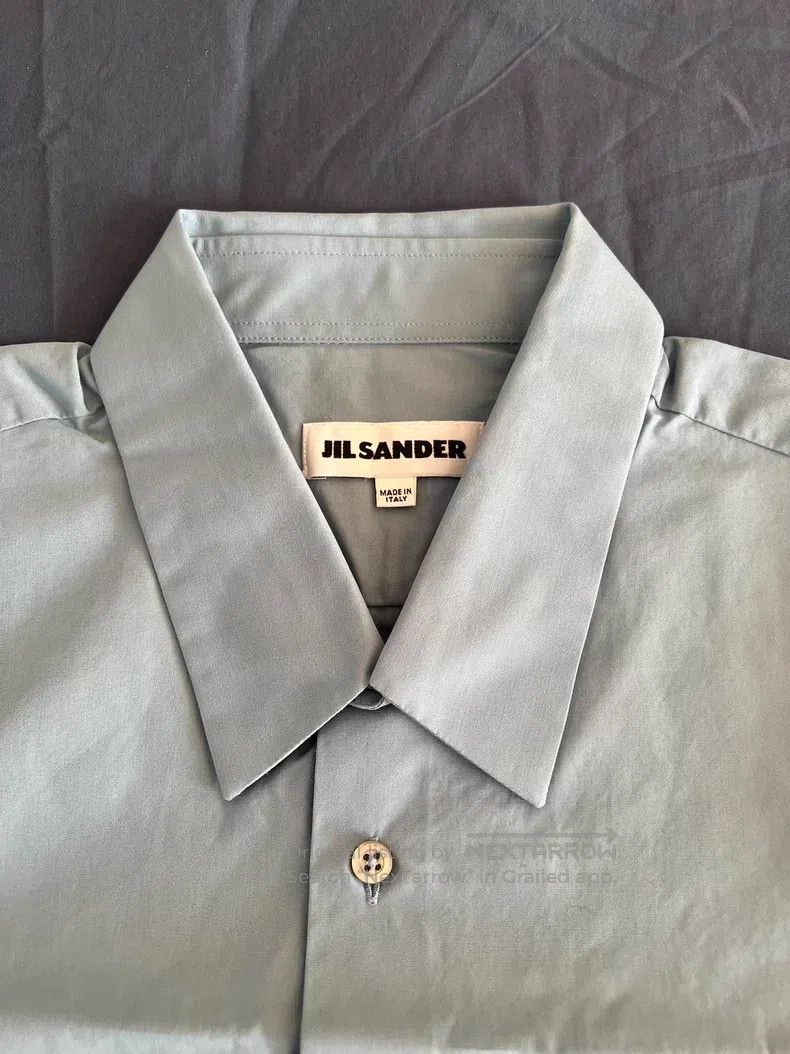 Jil Sander Jil Sander Solid Men's Shirt Size US L / EU 52-54 / 3 - 4 Thumbnail