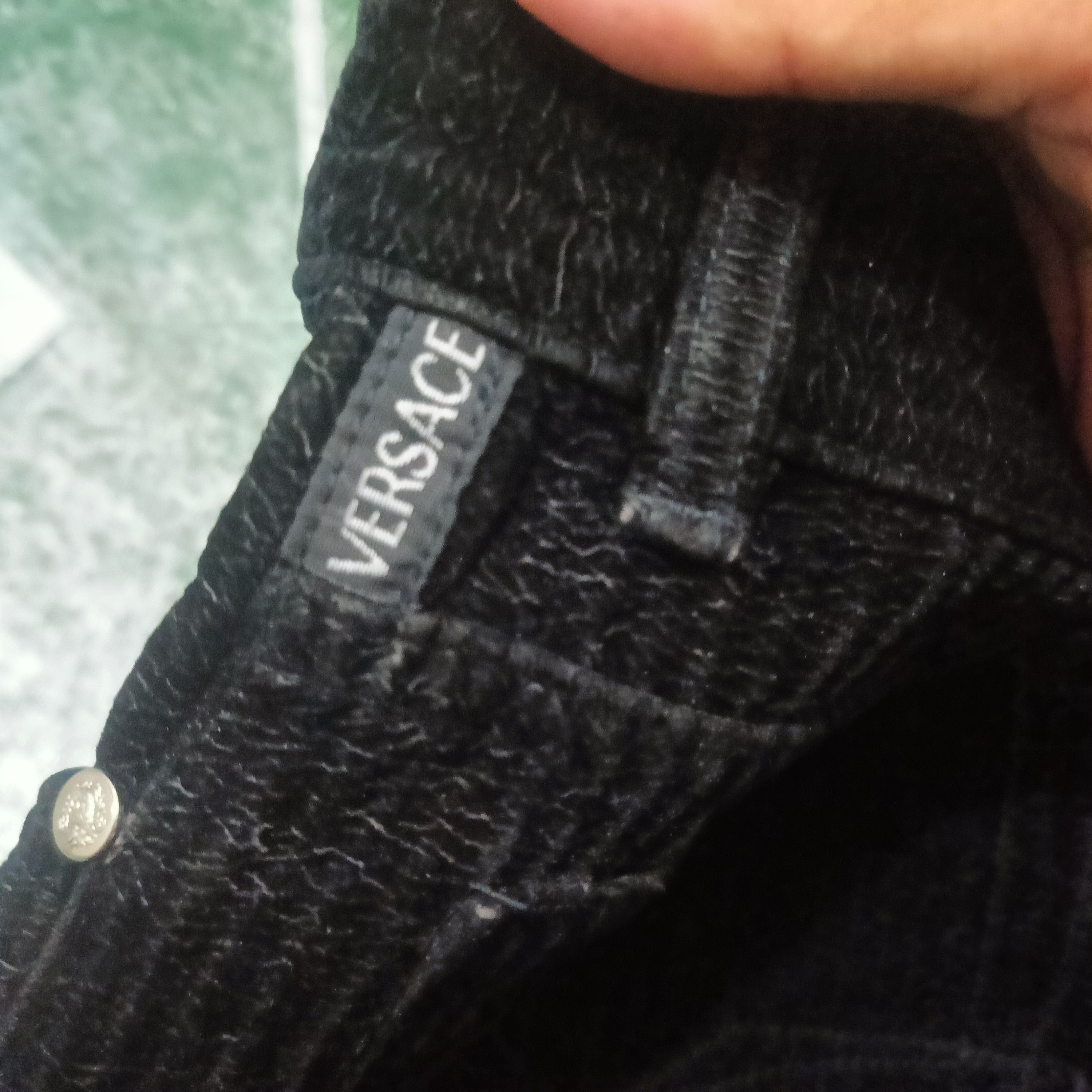 Versace × Versace Jeans Couture × Vintage Versace Jeans Couture Super Black Velvet Pants Size US 29 - 9 Thumbnail