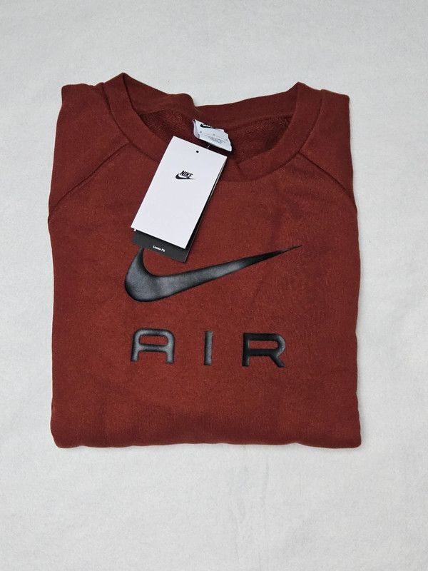 Nike × Vintage Nike Air Brown Sweatshirt Size US M / EU 48-50 / 2 - 5 Thumbnail
