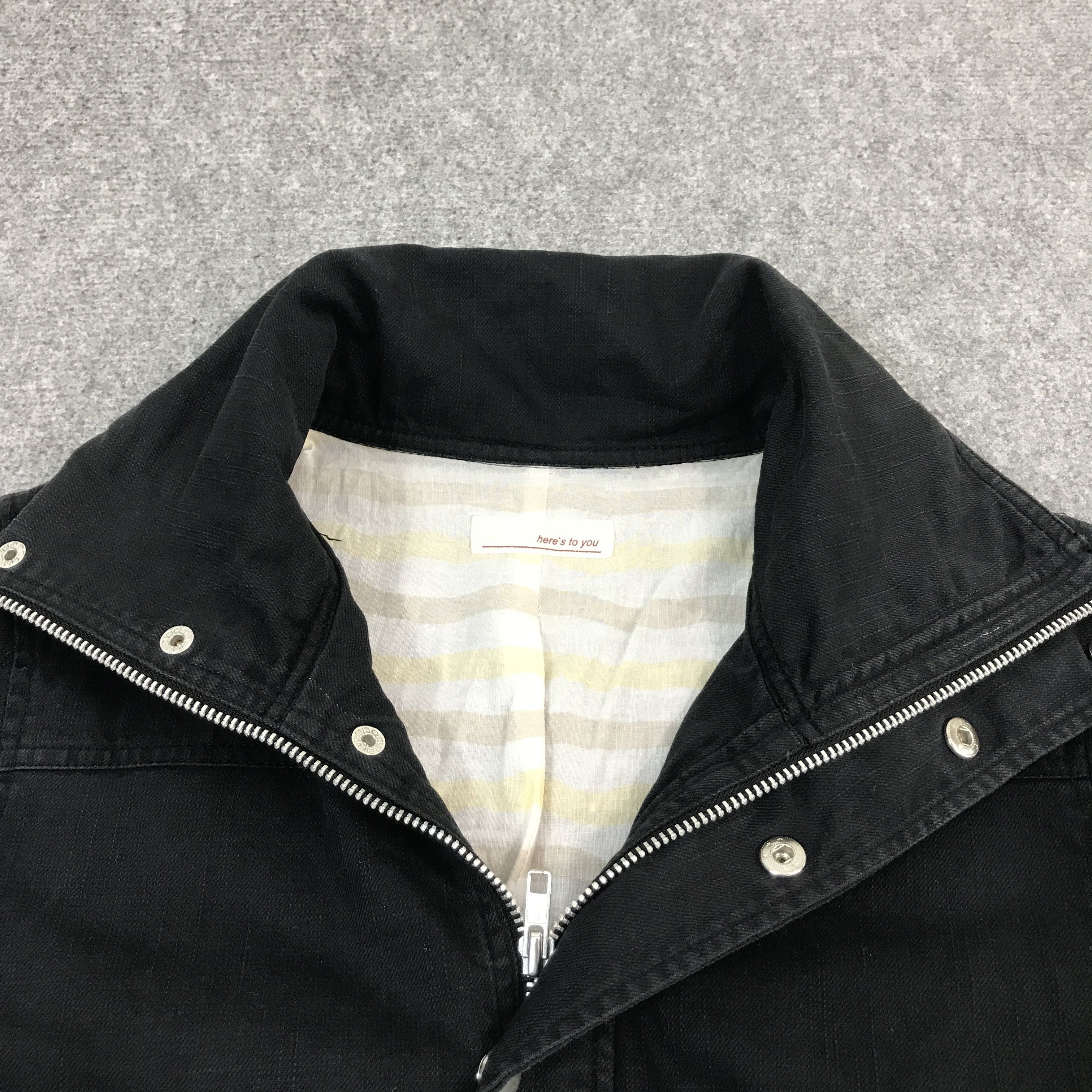 Japanese Brand HERE'S TO YOU DESIGN BONO STYLE BLACK JACKET Size US M / EU 48-50 / 2 - 7 Thumbnail