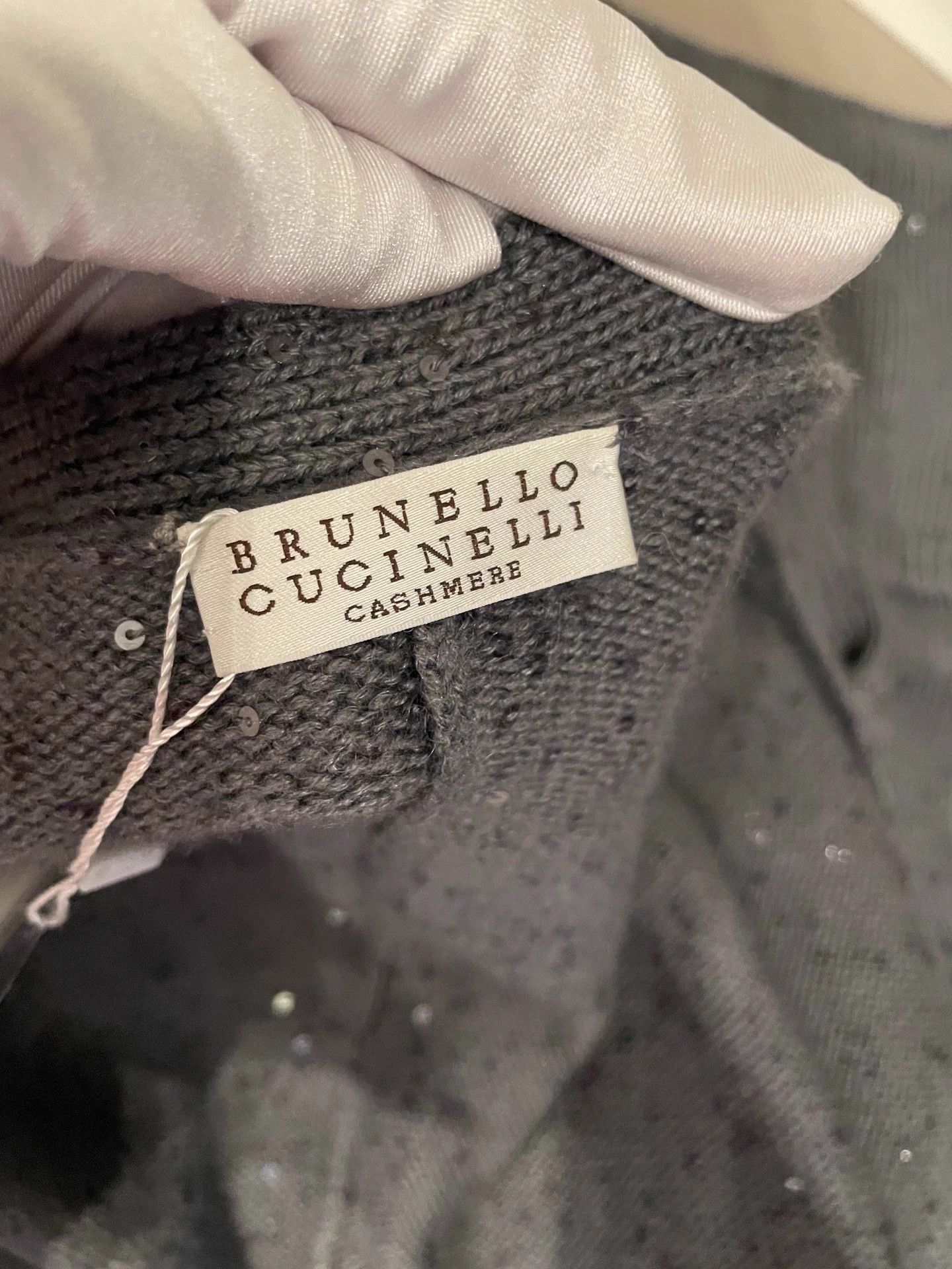 Brunello Cucinelli Brunello Cucinelli BC deep gray cashmere cardigan S/M Size S / US 4 / IT 40 - 3 Thumbnail