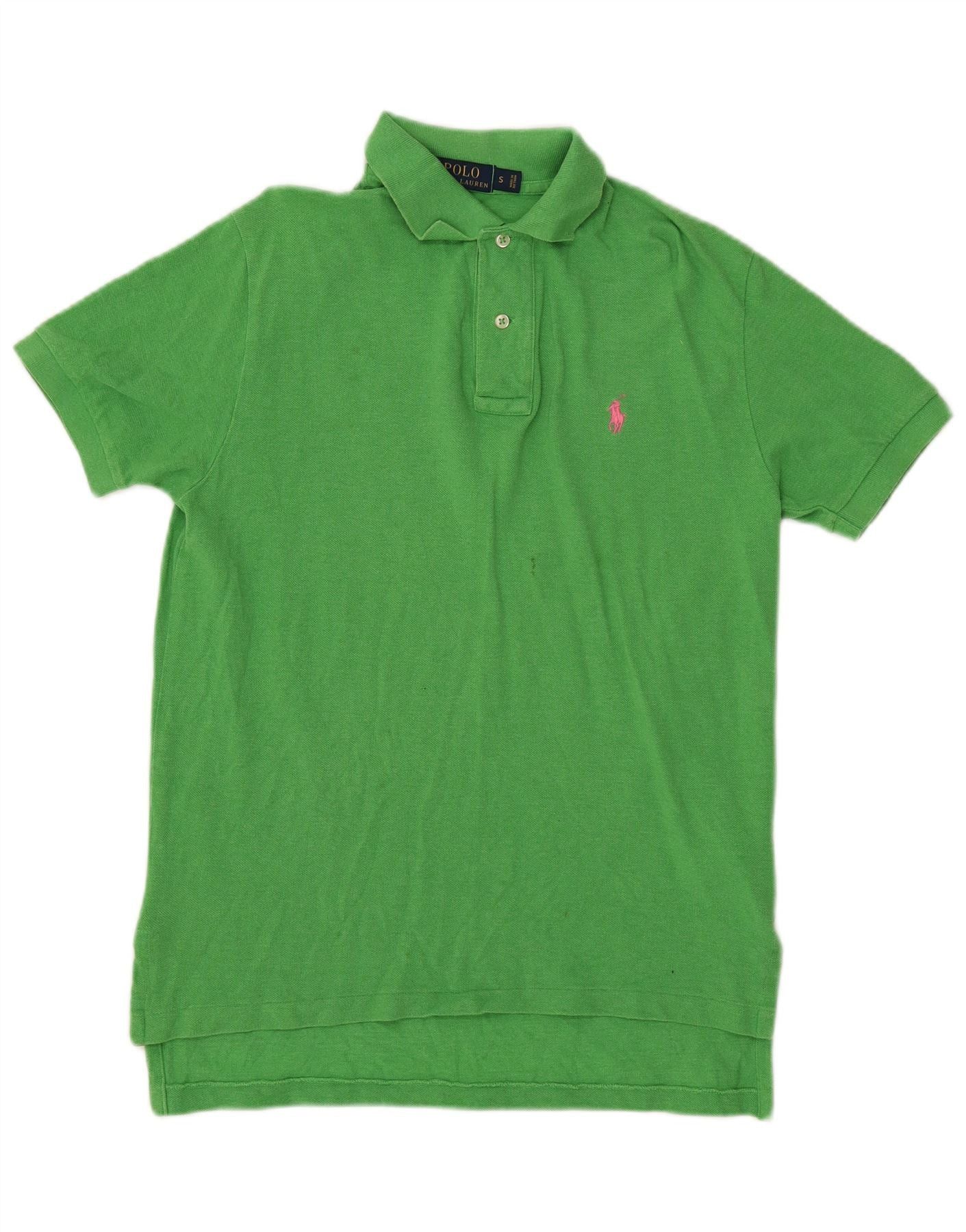 Polo Ralph Lauren Mens Polo Shirt Small Green Cotton Size US S / EU 44-46 / 1 - 1 Thumbnail
