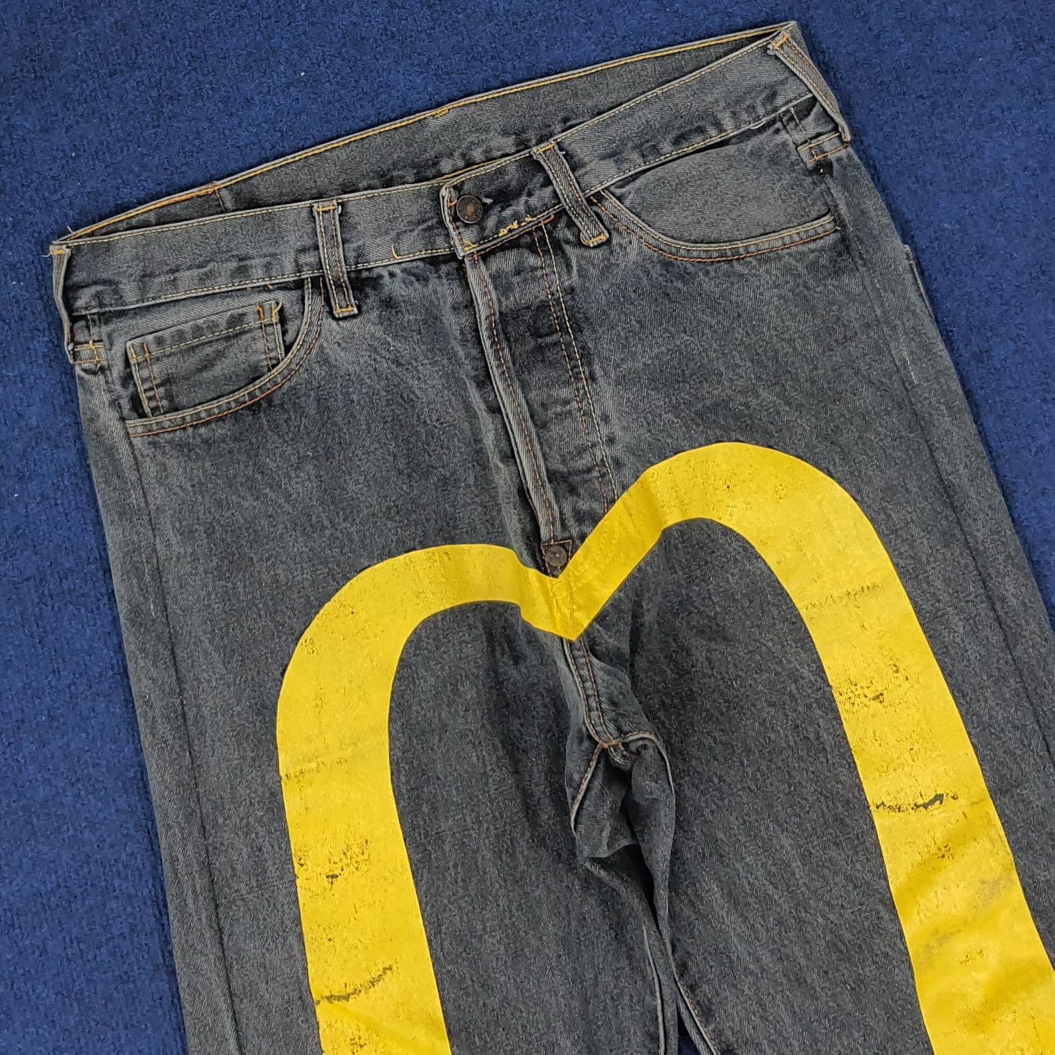 Evisu Vintage Evisu Embroided Custom Daicock Japan Brand Jeans Size US 33 - 4 Thumbnail