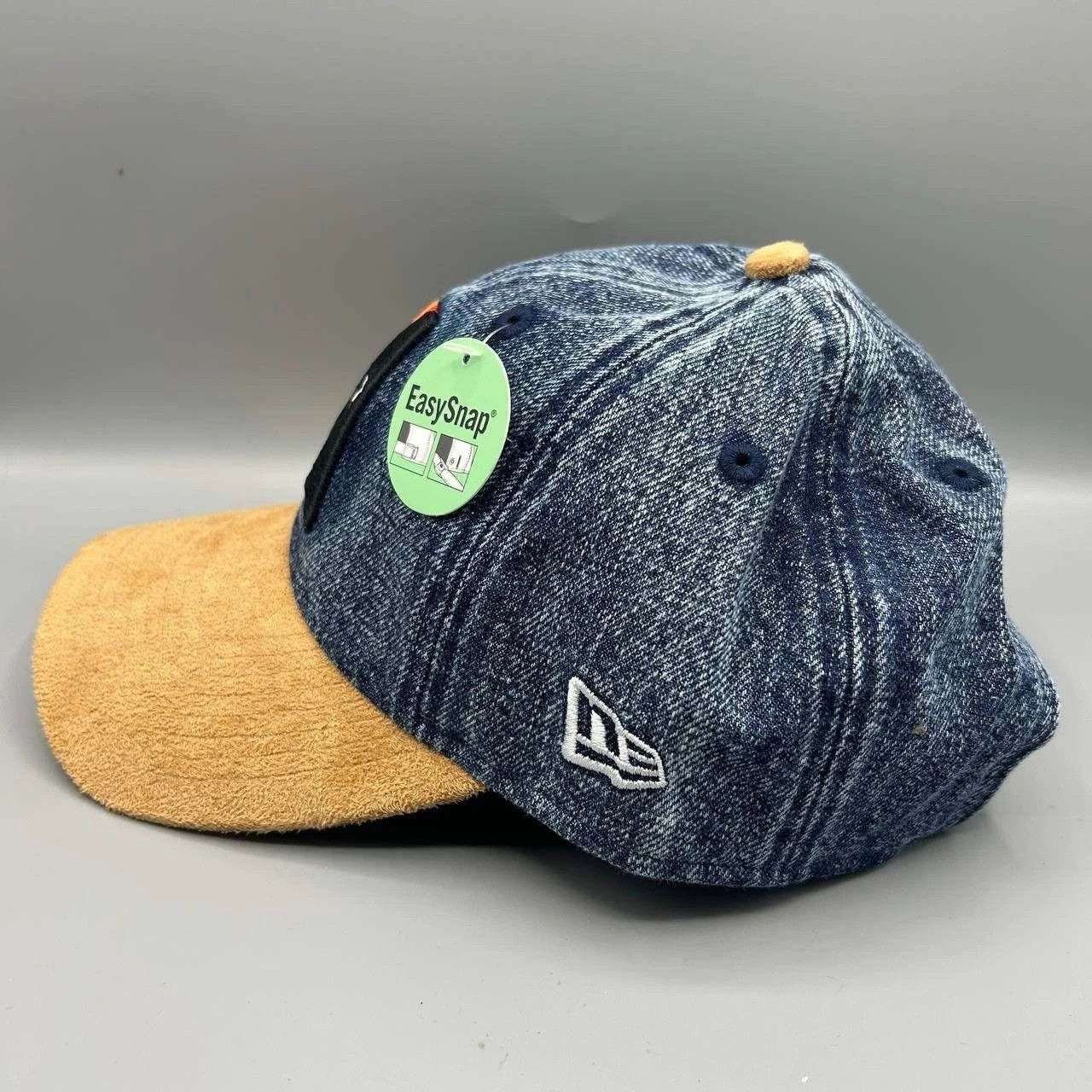 New Era Houston Astros Hat Men Denim Casual Classic MLB Strap Back Size ONE SIZE - 3 Thumbnail