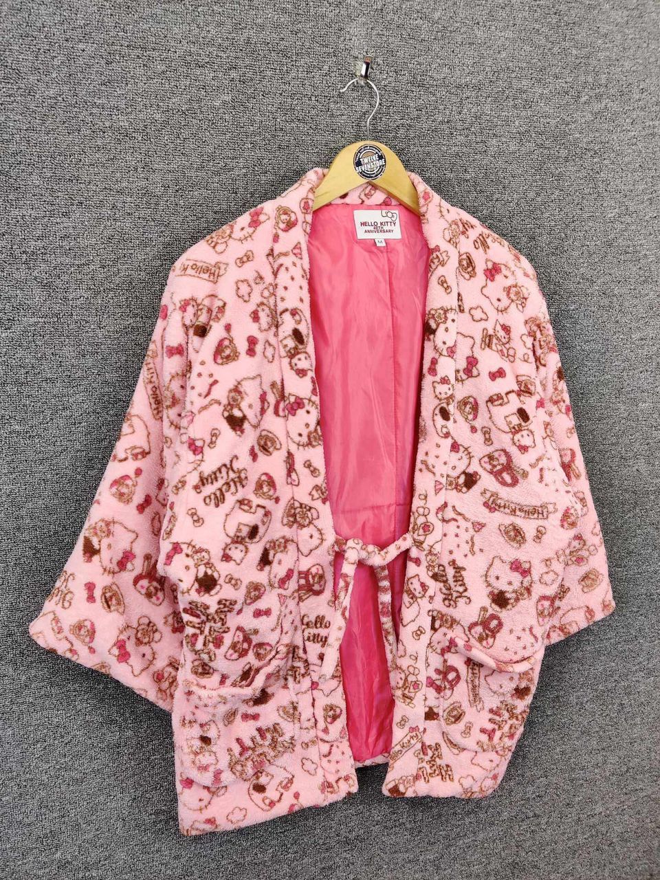 Anime Hello Kitty 40th Anniversary Fleece Kimono Jacket Size US M / EU 48-50 / 2 - 5 Thumbnail