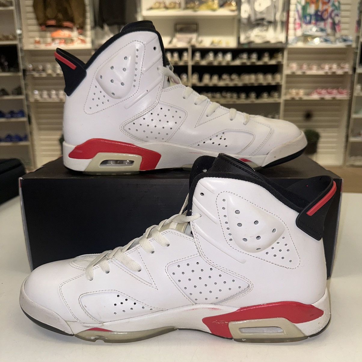 Jordan Brand Size 13 - Air Jordan 6 Retro Infrared Pack White Size US 13 / EU 46 - 2 Thumbnail