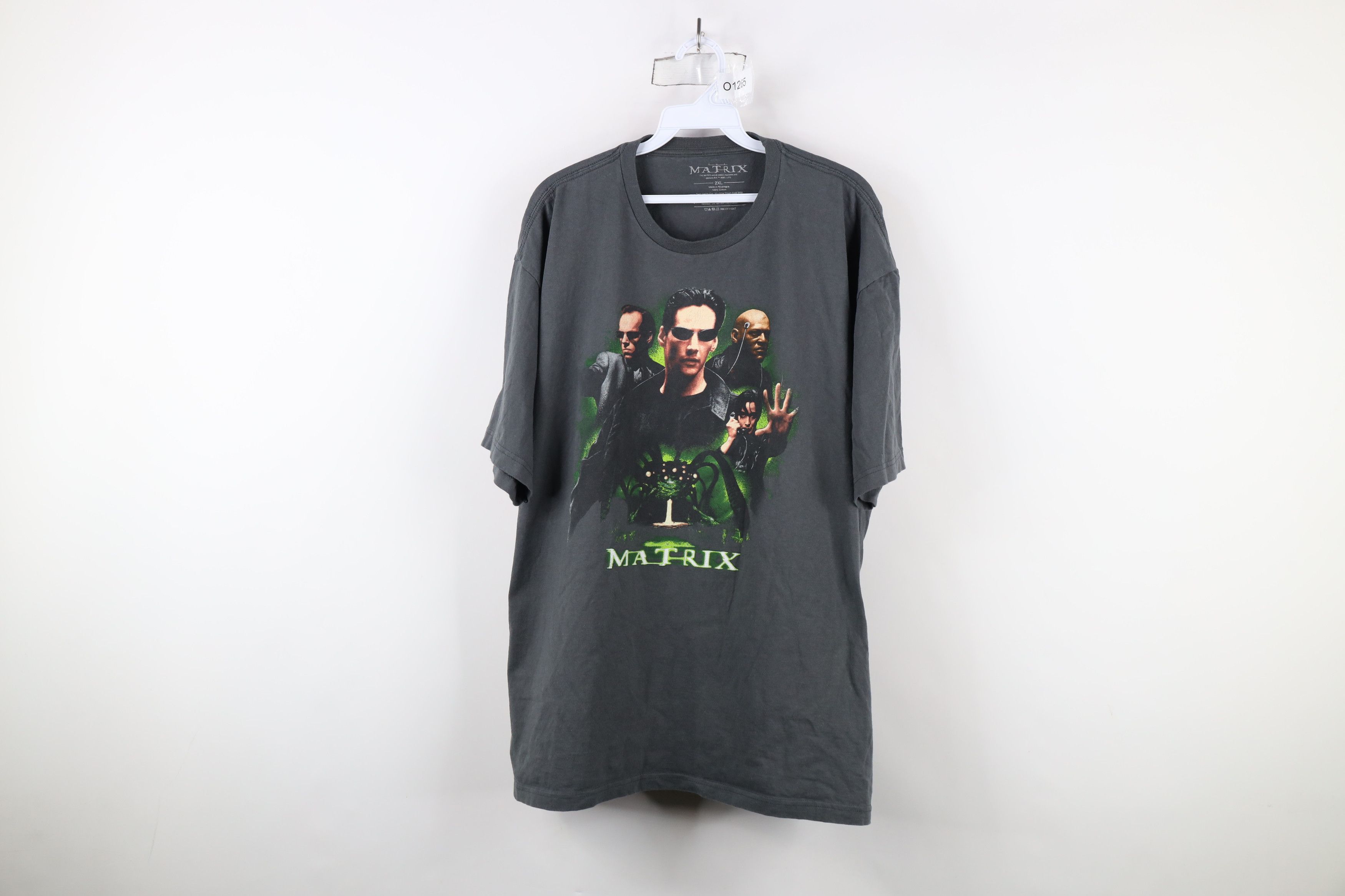 Vintage Vintage Y2K Spell The Matrix Movie Short Sleeve T-Shirt Gray Size US XXL / EU 58 / 5 - 1 Thumbnail