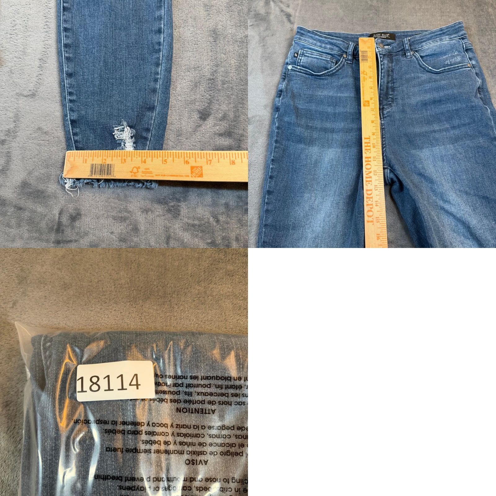 Vintage Judy Blue Skinny Jeans Womens 30 Medium Blue Distressed Raw Hem 11/30 JB88425 Jeans Men's? No, Women’s? (Clarify) Size 30" / US 8 / IT 44 - 8 Thumbnail