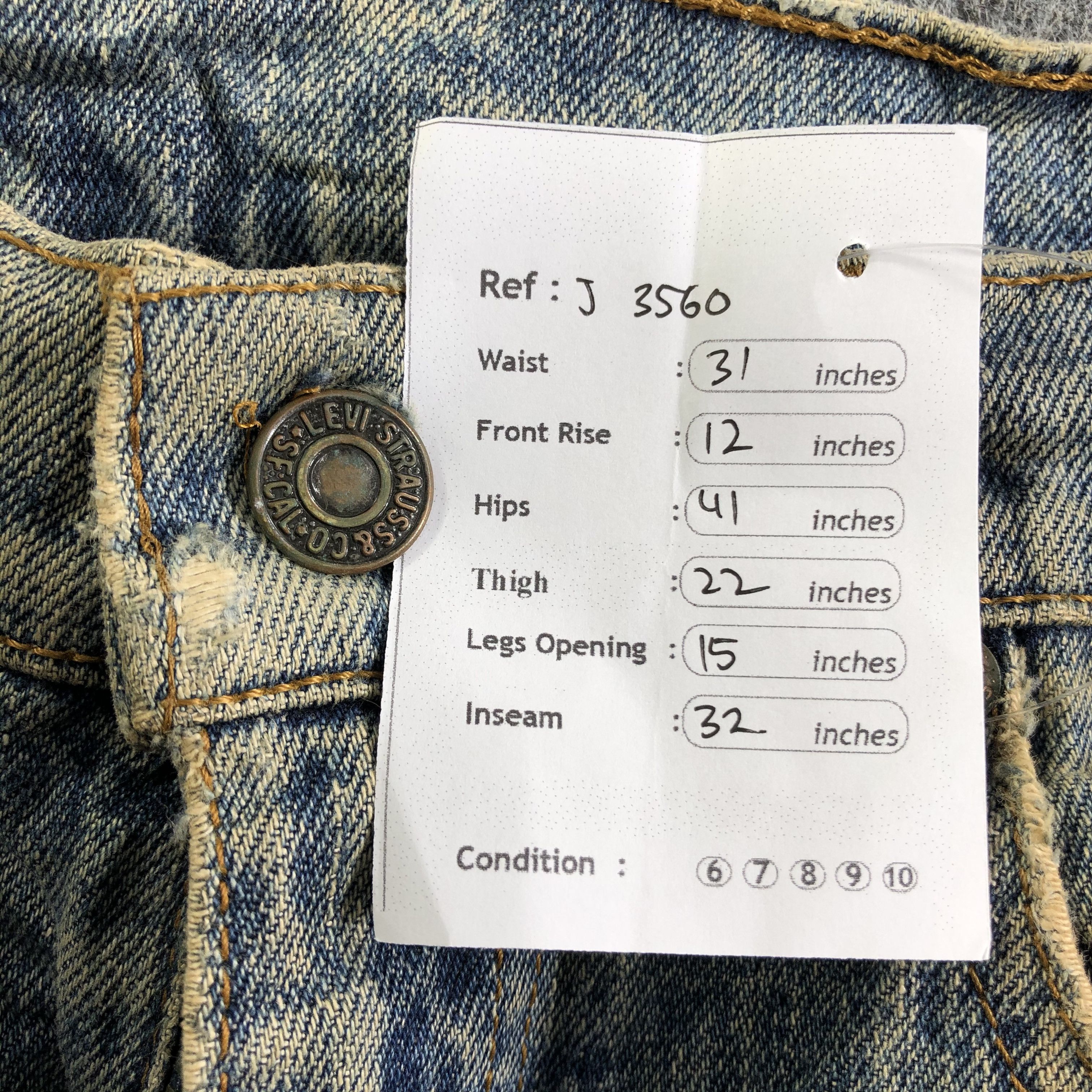 Levi's 90s Vintage Levis 509 Jeans-J3560 Size US 31 - 14 Thumbnail
