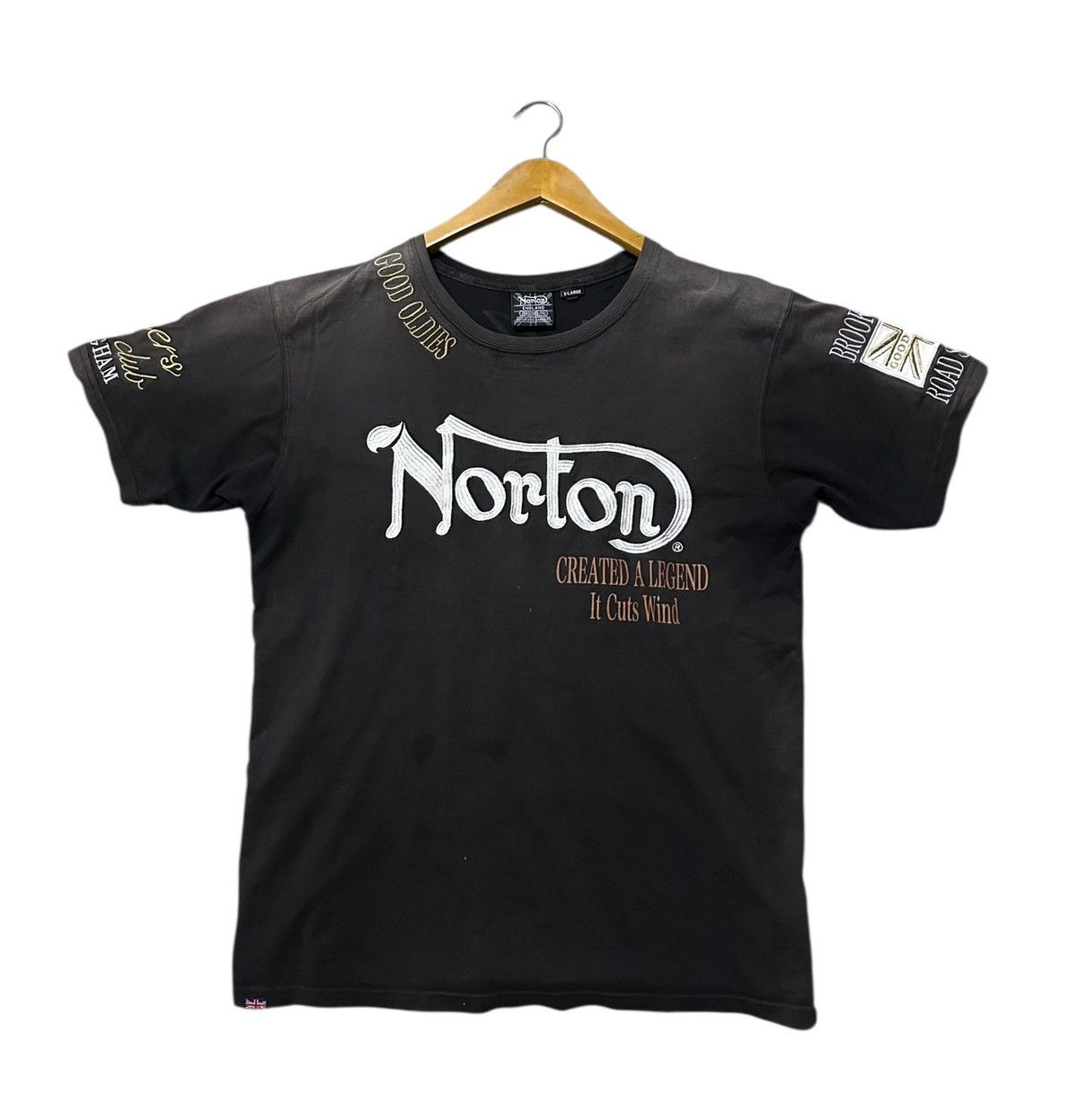 Norton Sunfaded Norton tshirt Size US XL / EU 56 / 4 - 2 Thumbnail
