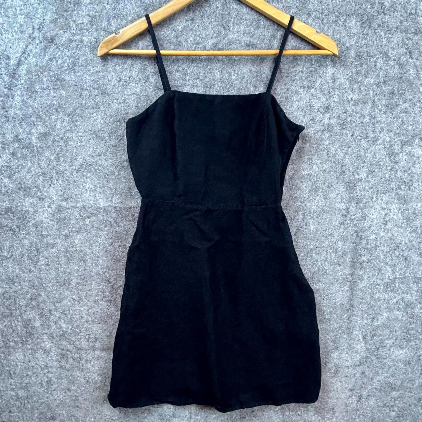 & Other Stories & Other Stories Mini Dress Womens 0 Black Linen LBD Summery Size XS / US 0-2 / IT 36-38 - 1 Thumbnail
