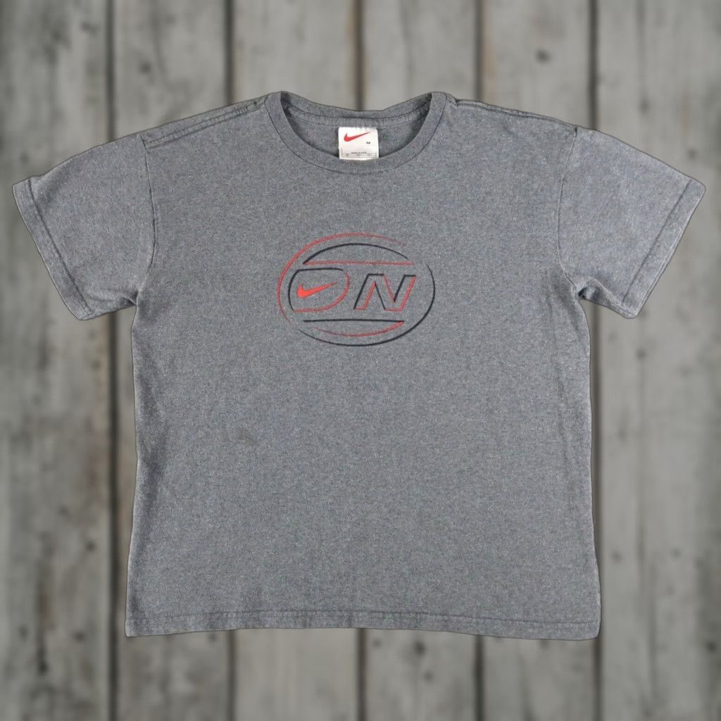 Nike VINTAGE Nike T-Shirt Mens Gray 90s Size M Medium Short Sleeve Crew Neck White Tag USA Made Size US M / EU 48-50 / 2 - 1 Thumbnail