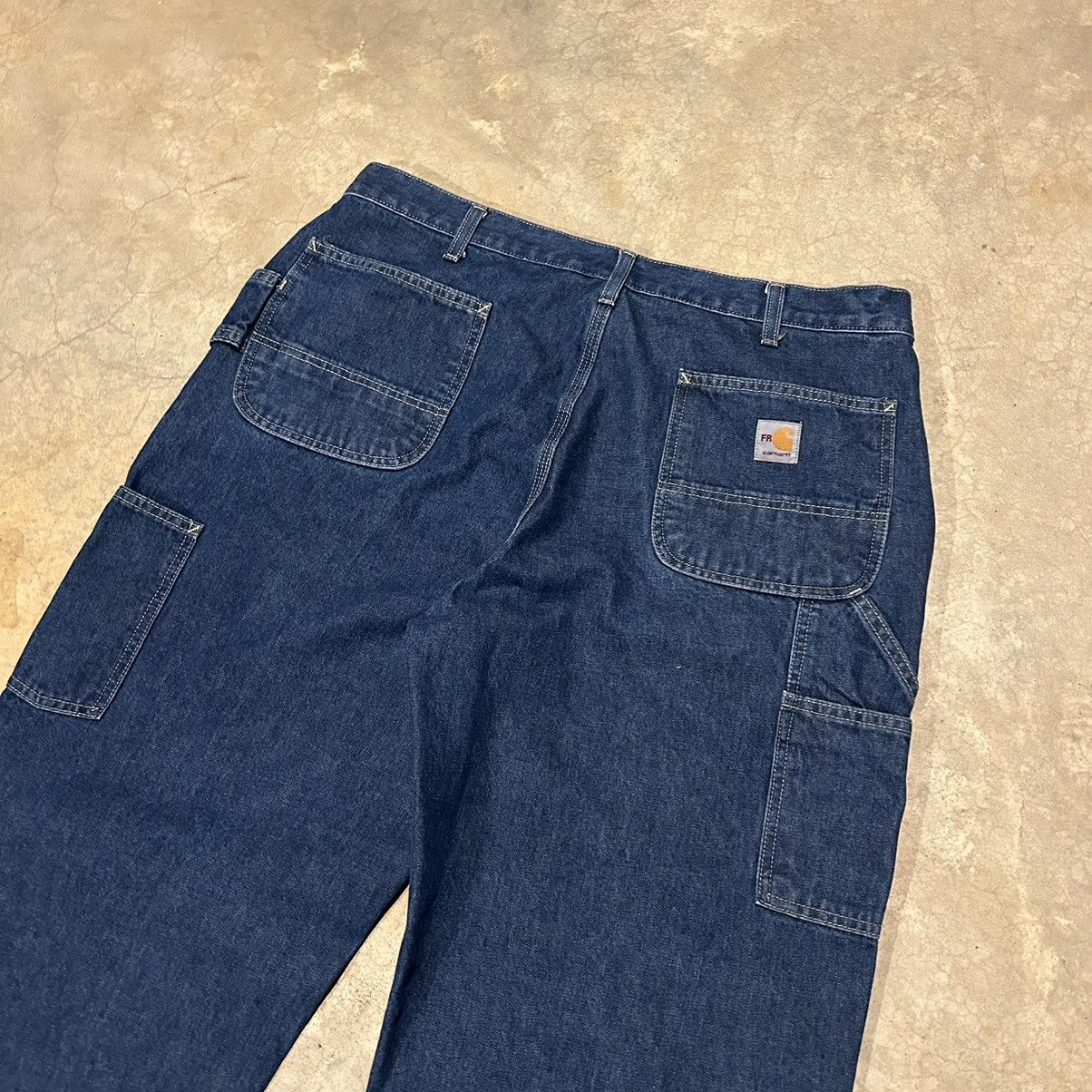 Carhartt × Vintage Essential Vintage Y2K Carhartt Baggy Carpenter Work Jeans Size US 37 - 3 Thumbnail