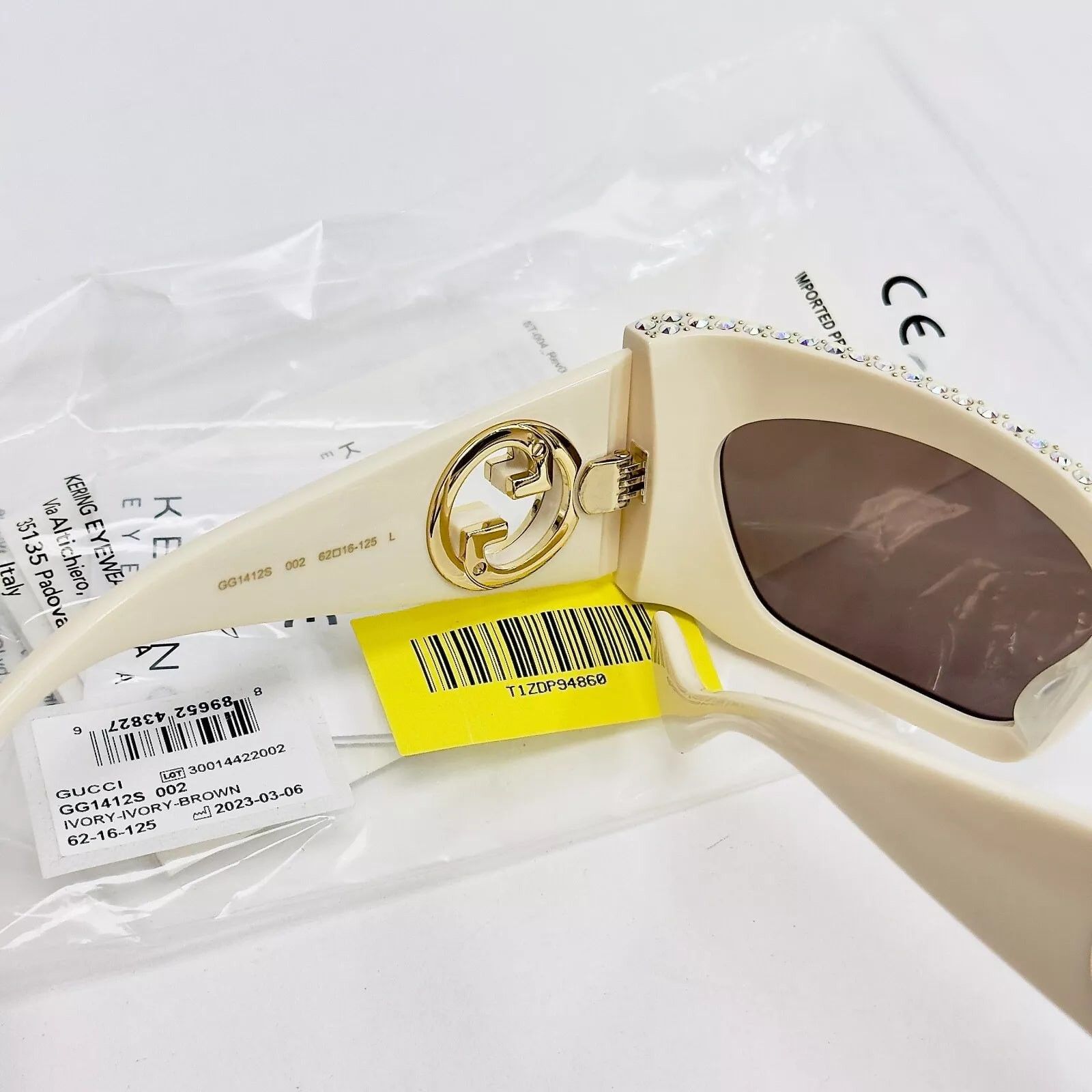 Gucci GUCCI HOLLYWOOD FOREVER 1412 Gg1412S Mask Sunglasses 002 Size ONE SIZE - 8 Thumbnail