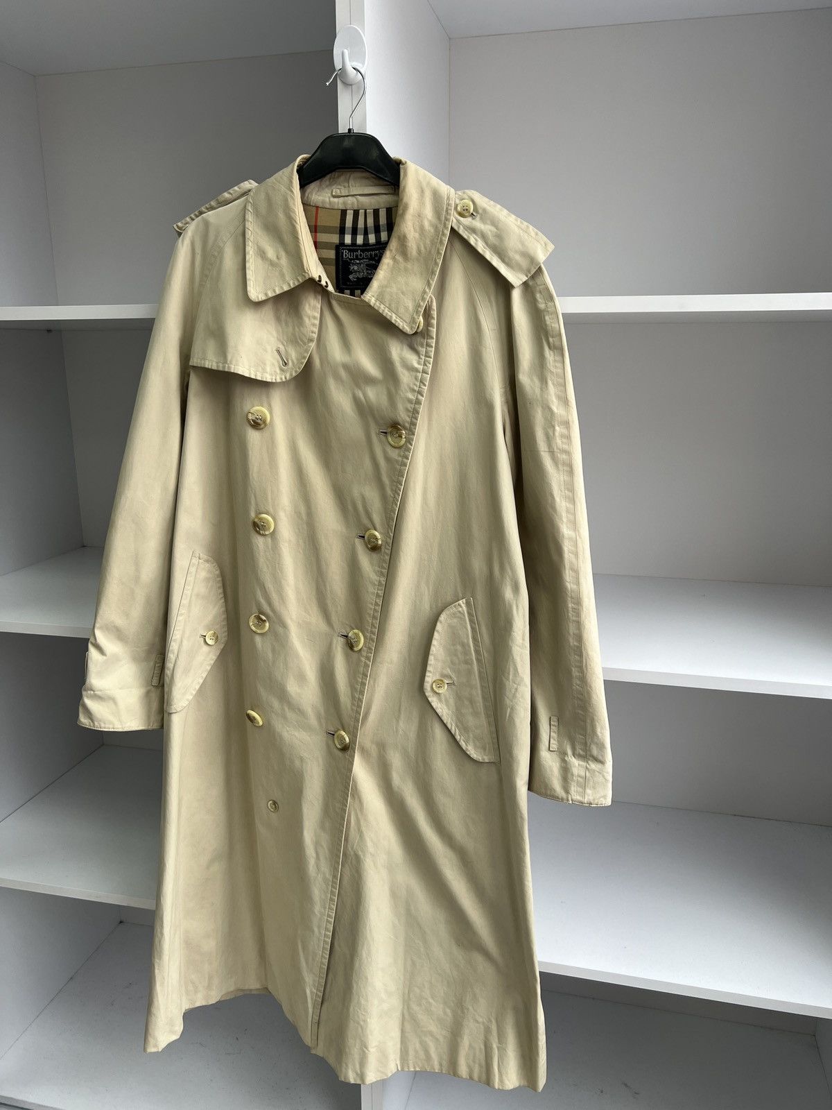 Burberry × Vintage Vintage Burberry Nova Check Trench coat Size US M / EU 48-50 / 2 - 2 Thumbnail