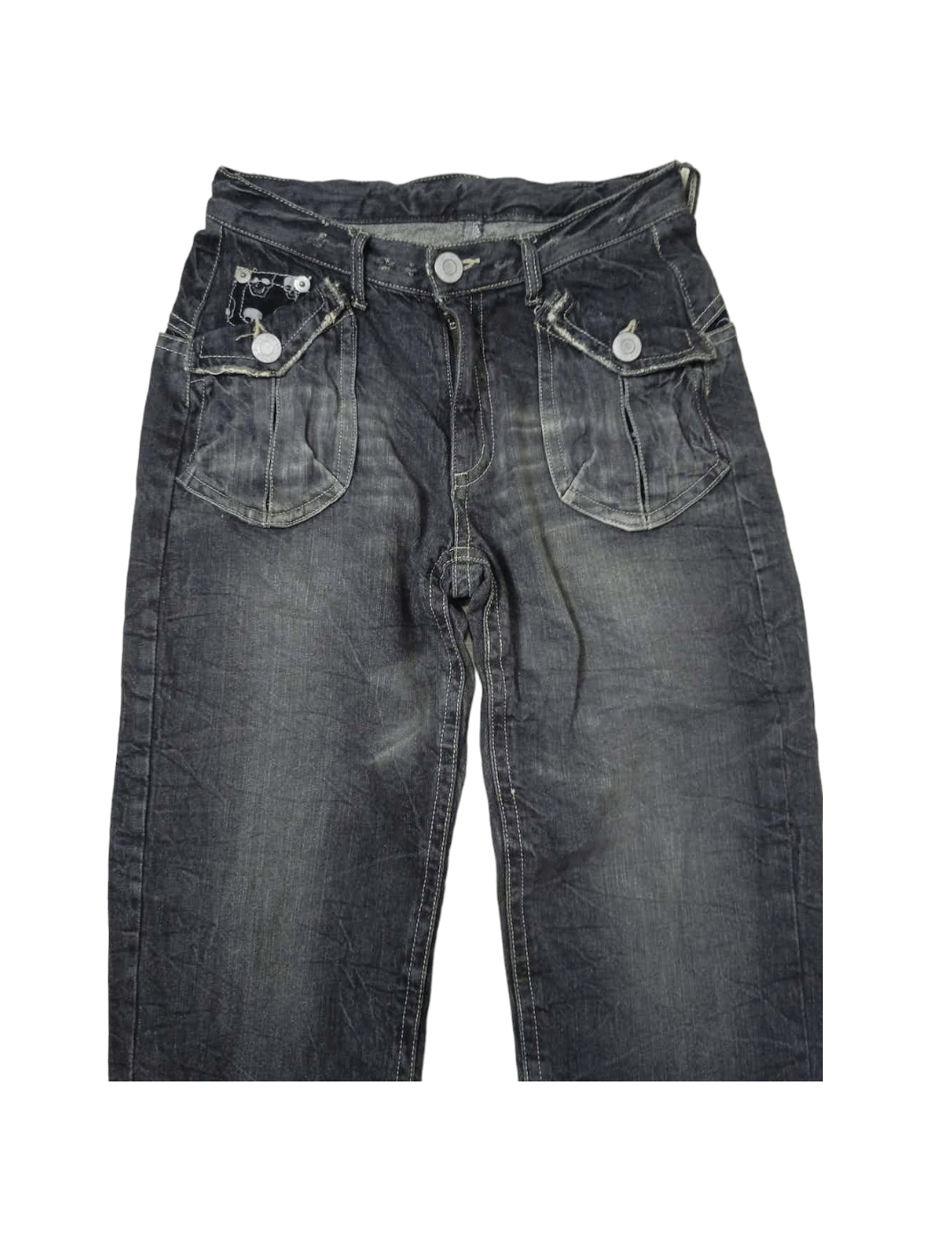 Japanese Brand Japanese Brand Skulls Black Jeans Size US 30 / EU 46 - 9 Thumbnail
