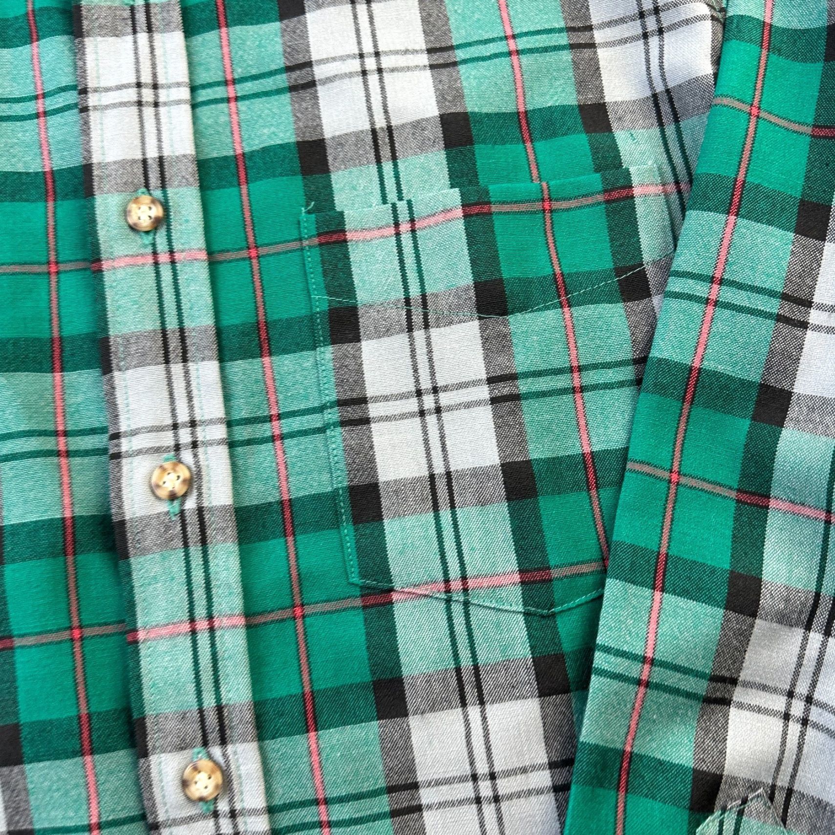 Pendleton VINTAGE Pendleton Shirt Mens Medium Green Wool USA Made Lightweight Flannel Size US M / EU 48-50 / 2 - 5 Thumbnail