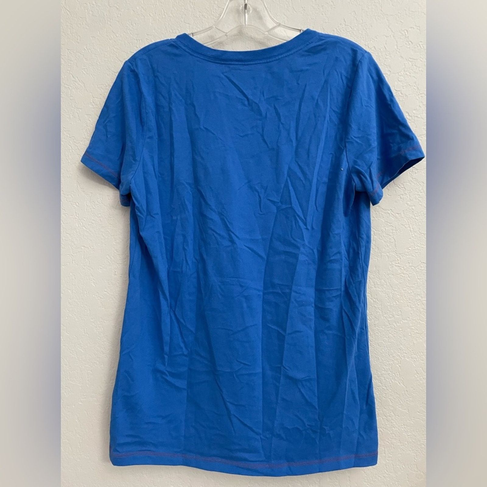 Nike Nike Women Oklahoma City Thunder Short V-Neck Tee Large Size L / US 10 / IT 46 - 2 Thumbnail