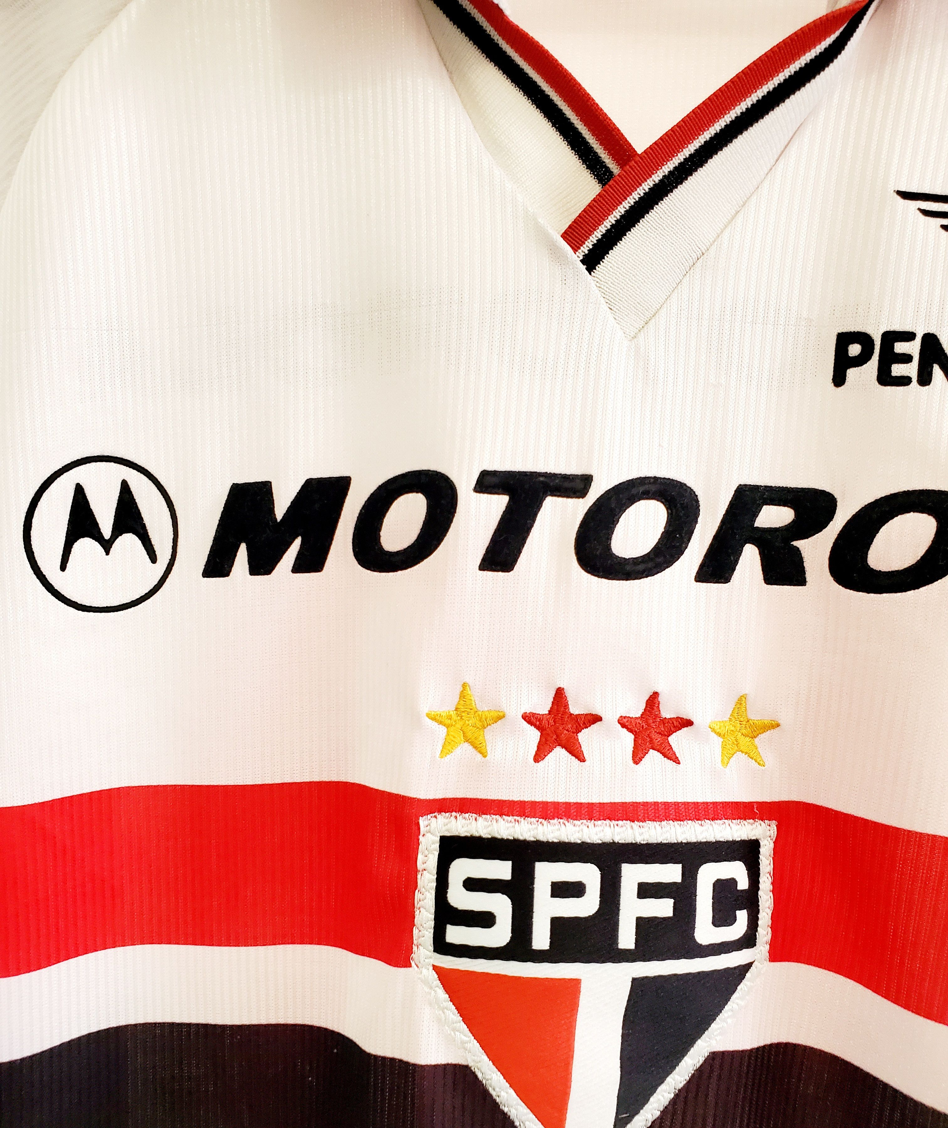 Penalty × Vintage Vintage São Paulo FC Home penalty #10 soccer jersey size L Size US L / EU 52-54 / 3 - 3 Thumbnail