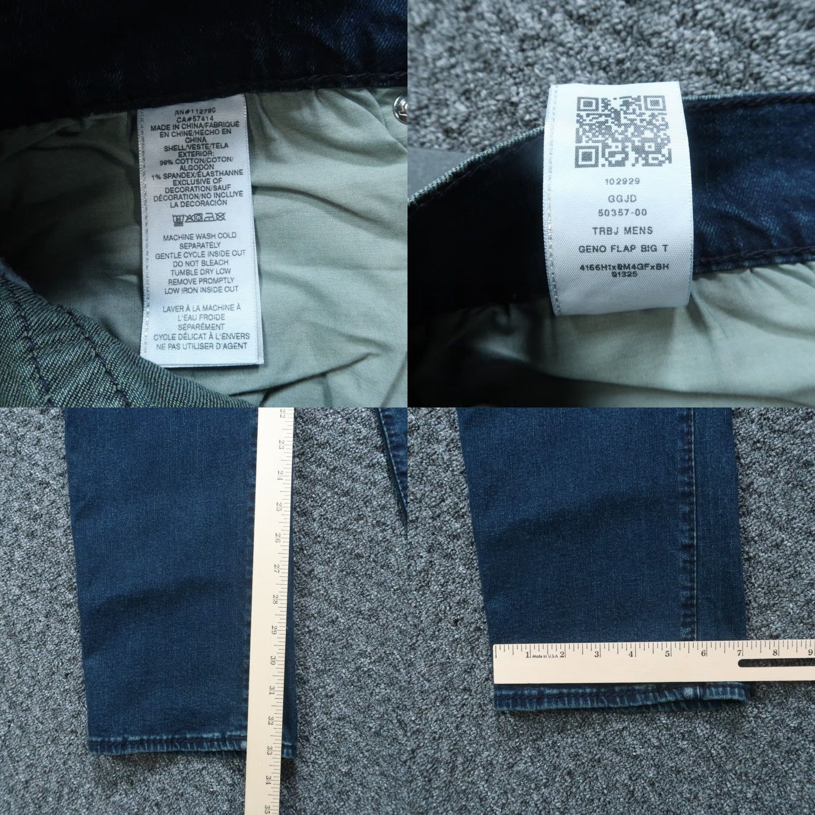 True Religion True Religion Jeans Mens 33x33 Blue Geno Flap Big T Relaxed Slim 5 Pocket NWT Shirt? Size US 33 - 8 Thumbnail