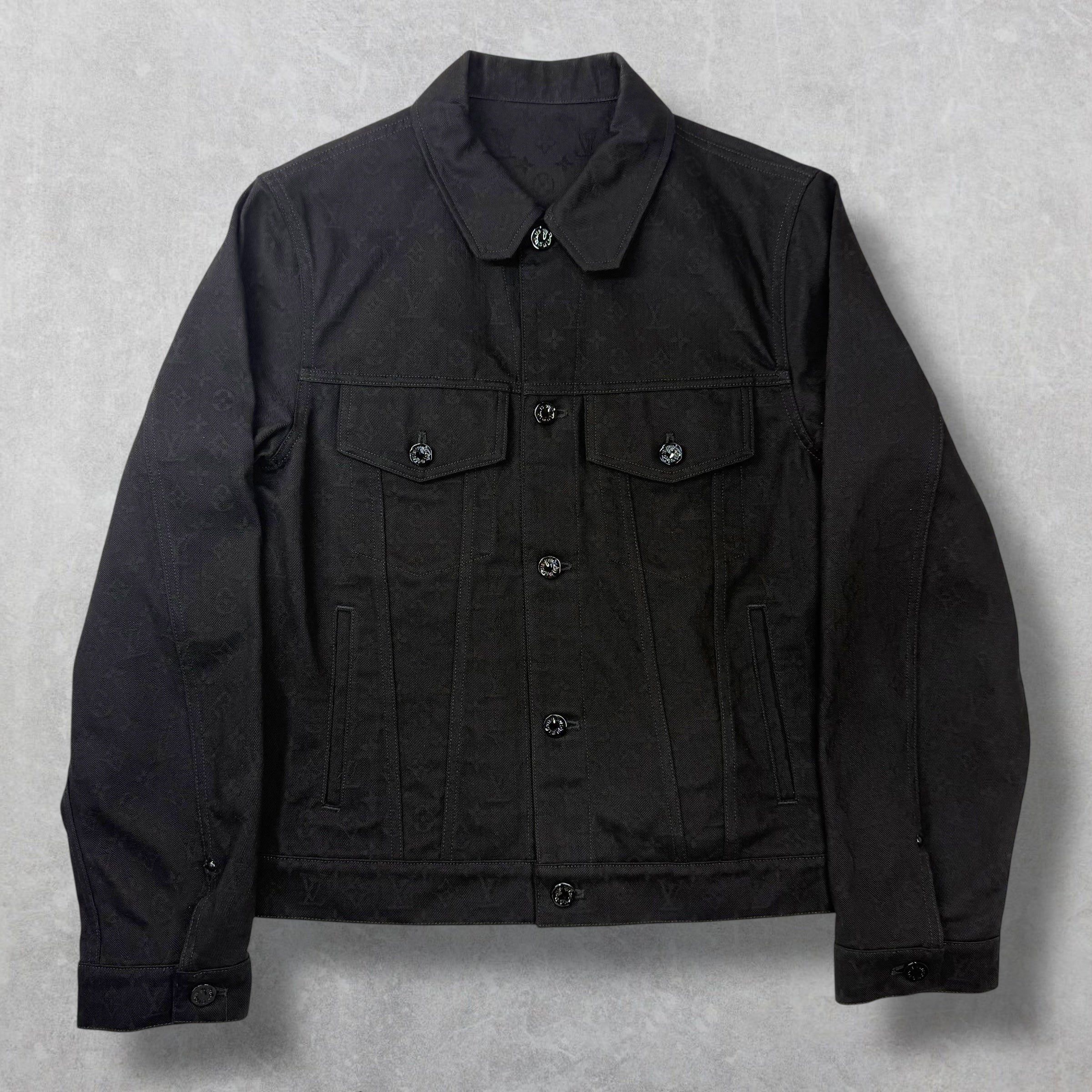 Louis Vuitton Louis Vuitton Monogram Black Denim Jacket 50 (L) Size US L / EU 52-54 / 3 - 1 Thumbnail