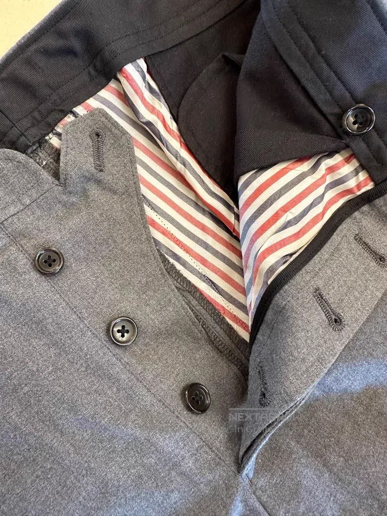 Thom Browne Thom Browne size 2 Classic light gray Western trousers Size US 40 / EU 56 - 2 Thumbnail