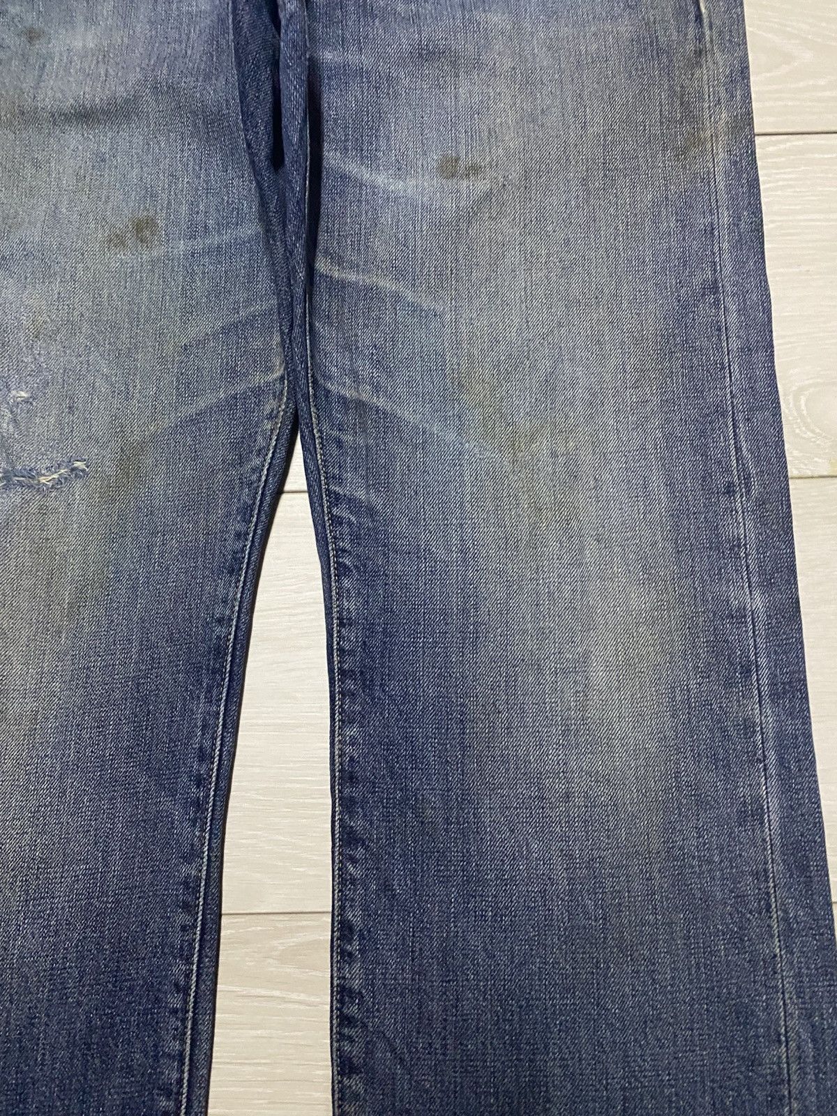 Japanese Brand Vintage Uniqlo Grunge Selvedge Distressed Jeans Size US 36 / EU 52 - 8 Thumbnail