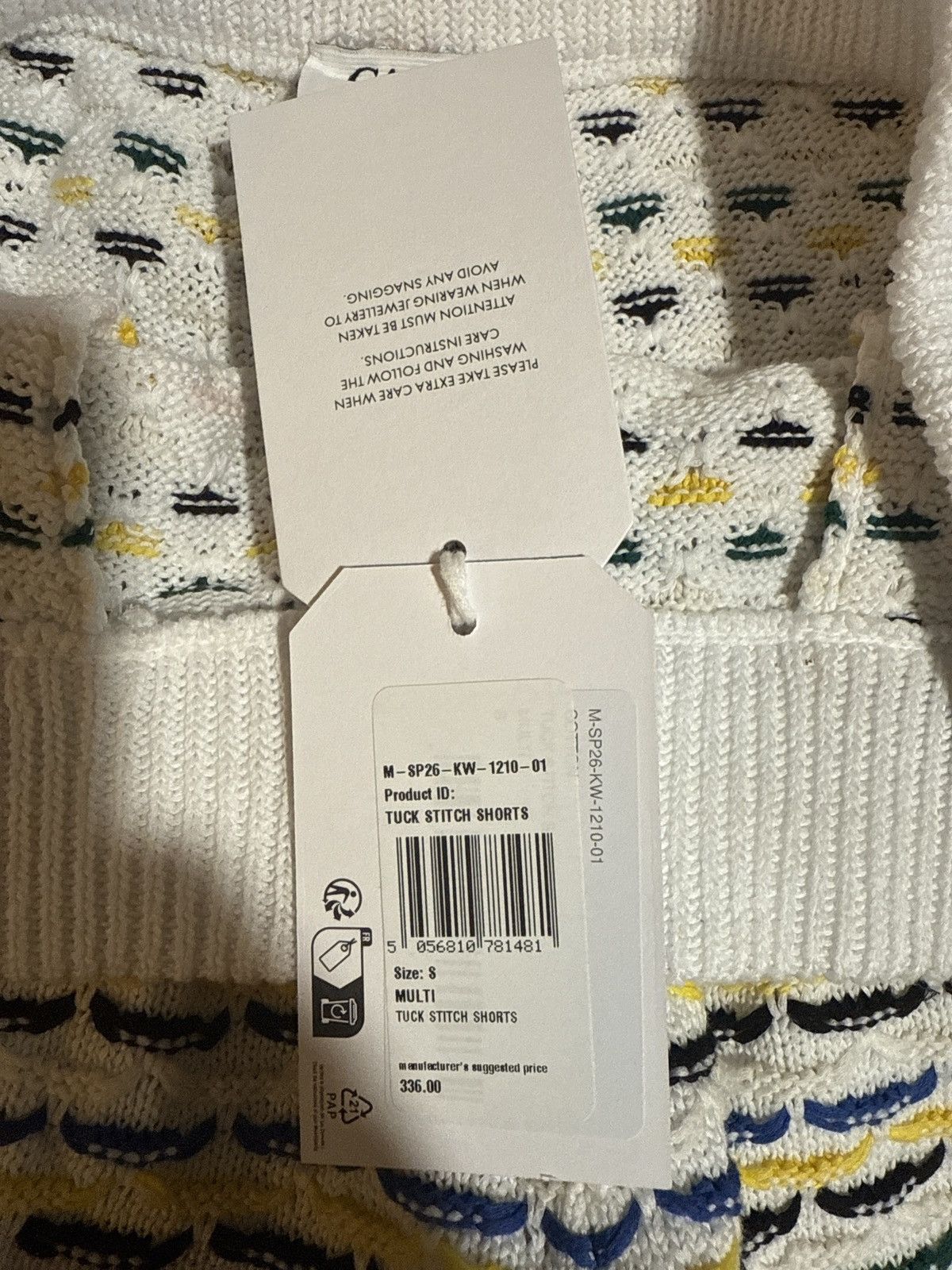Casablanca $1.2K Tuck Stitch Yellow Stripe Knit Polo & Shorts Size US S / EU 44-46 / 1 - 7 Thumbnail
