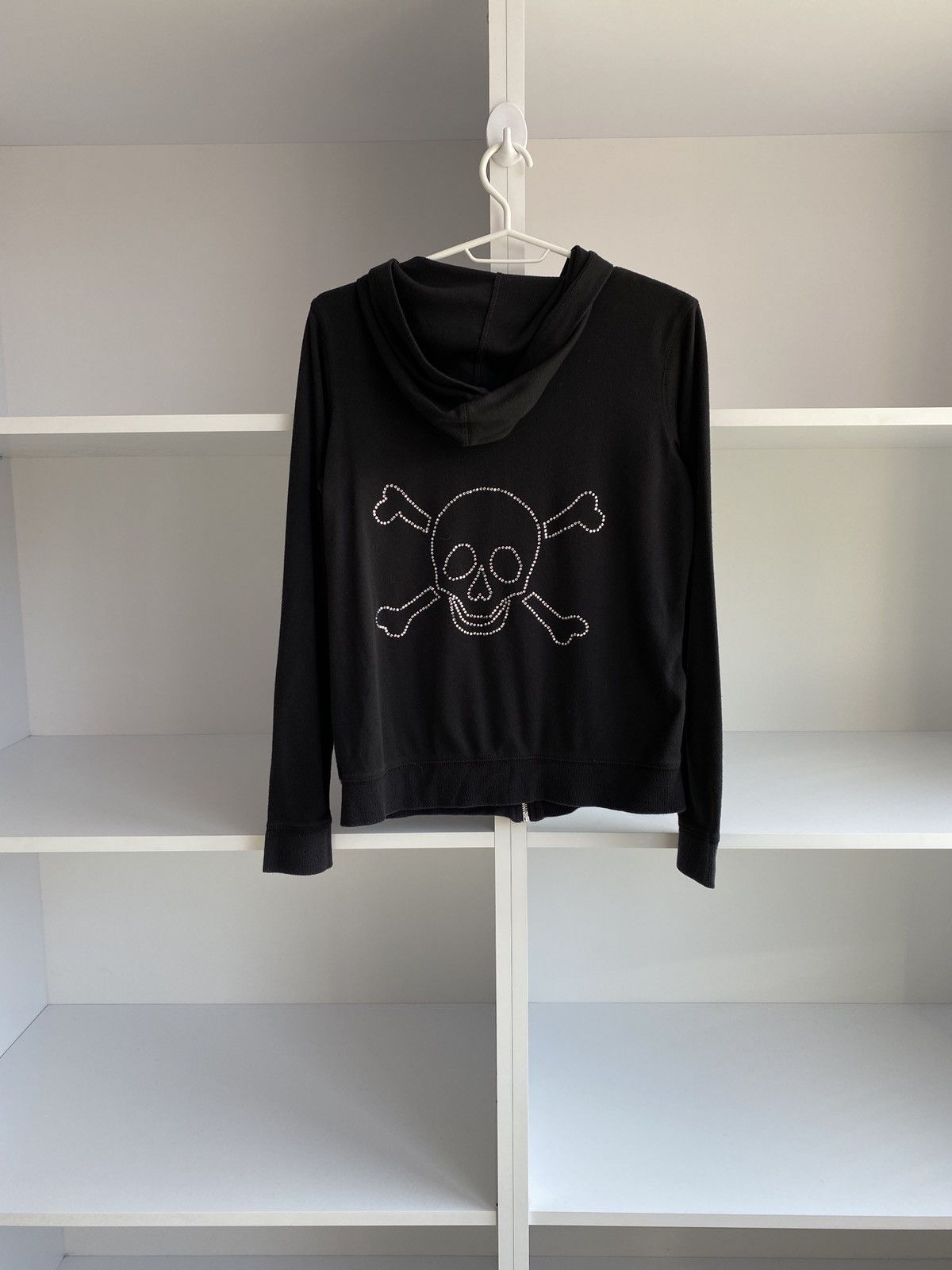 Vintage Vintage Women’s Ed Hardy Y2k style crystals skull hoodie Size M / US 6-8 / IT 42-44 - 1 Thumbnail