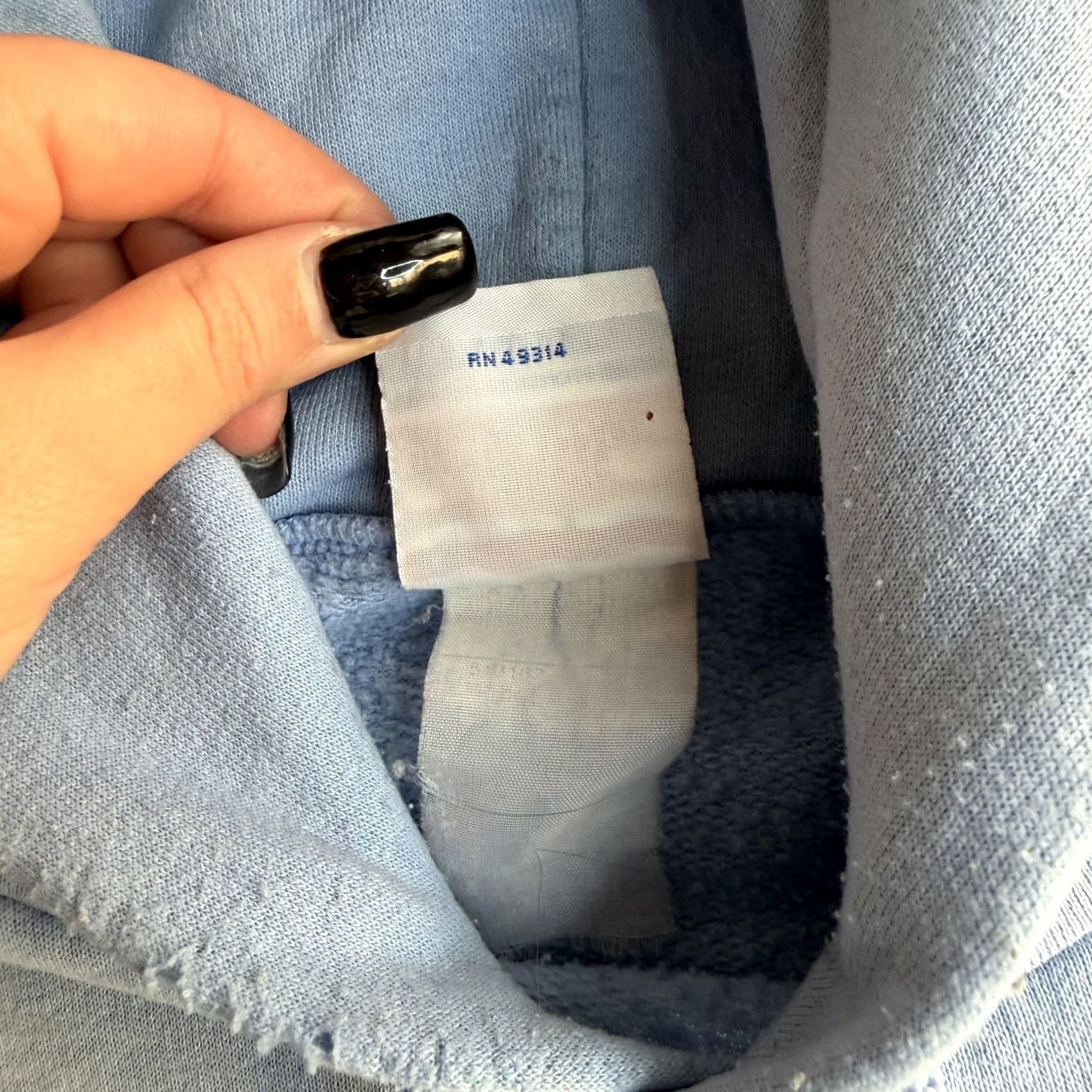Champion VINTAGE Champion Hoodie Mens XL Blue Fleece Mount St, Mary's Sweatshirt Size US XL / EU 56 / 4 - 7 Thumbnail