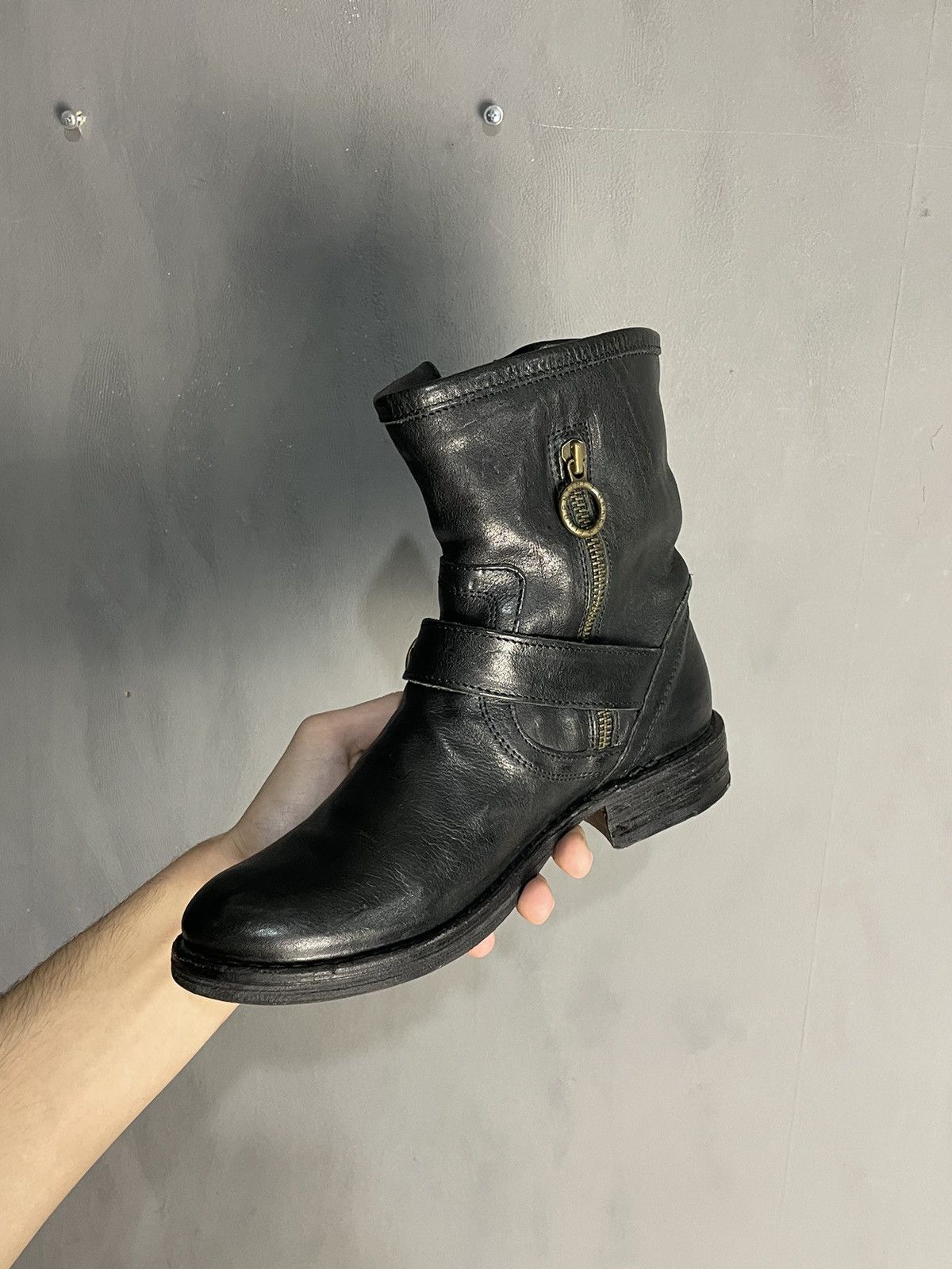Fiorentini + Baker Fiorentini + Baker Eternity Eli Black Leather Ankle Boots Size US 6 / IT 36 - 3 Thumbnail