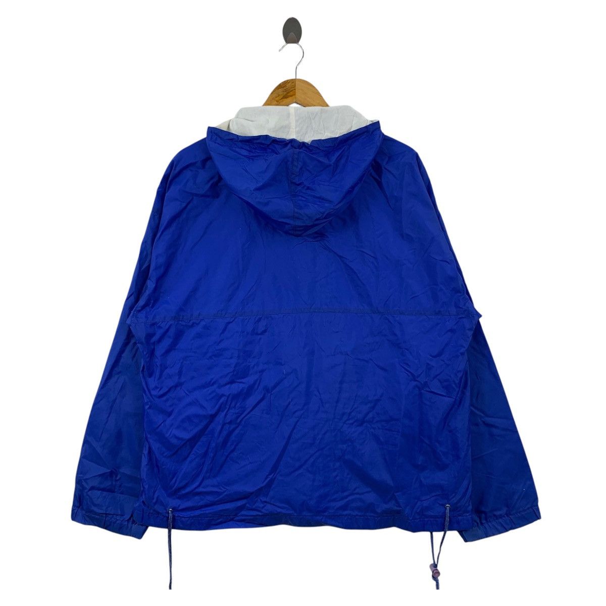 Lands' End LANDS' END Anorak Design Blue Hooded Bomber Jacket Size US L / EU 52-54 / 3 - 2 Thumbnail
