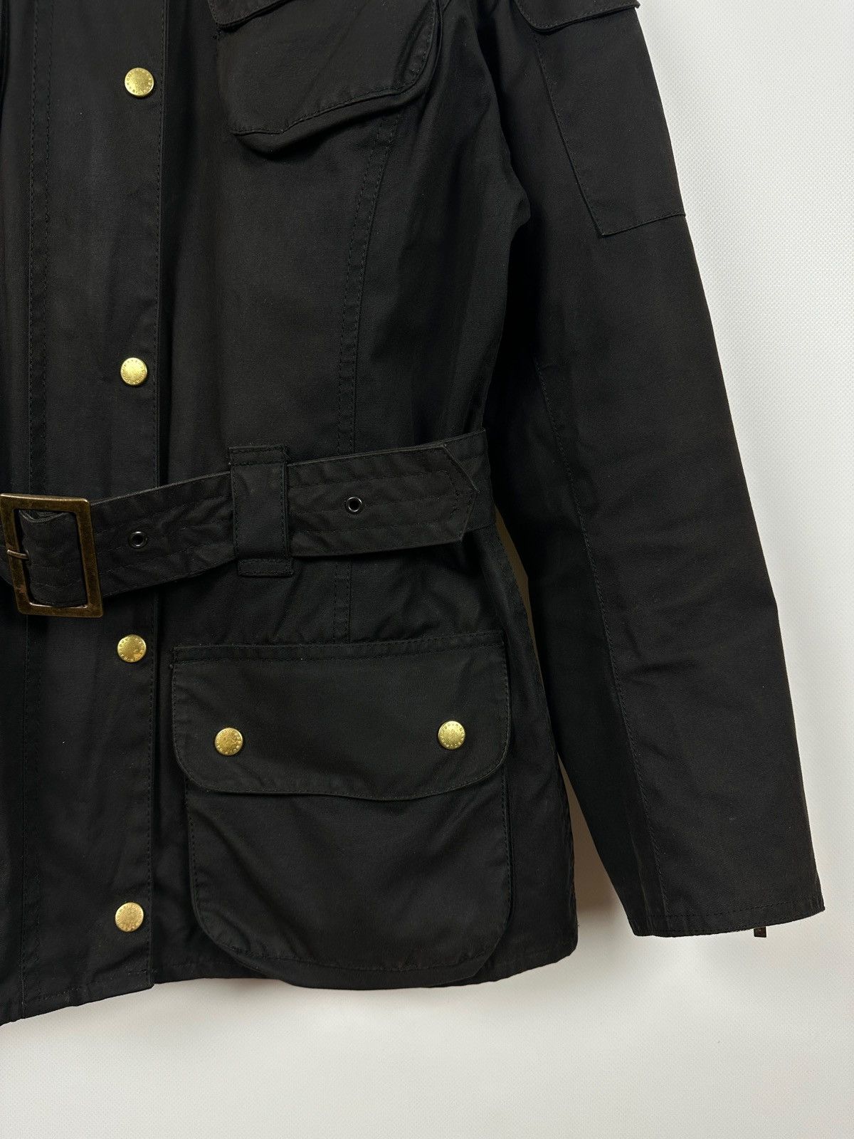 Barbour Barbour International Utility Black Waxed Motorcycle Jacket Size L / US 10 / IT 46 - 11 Thumbnail
