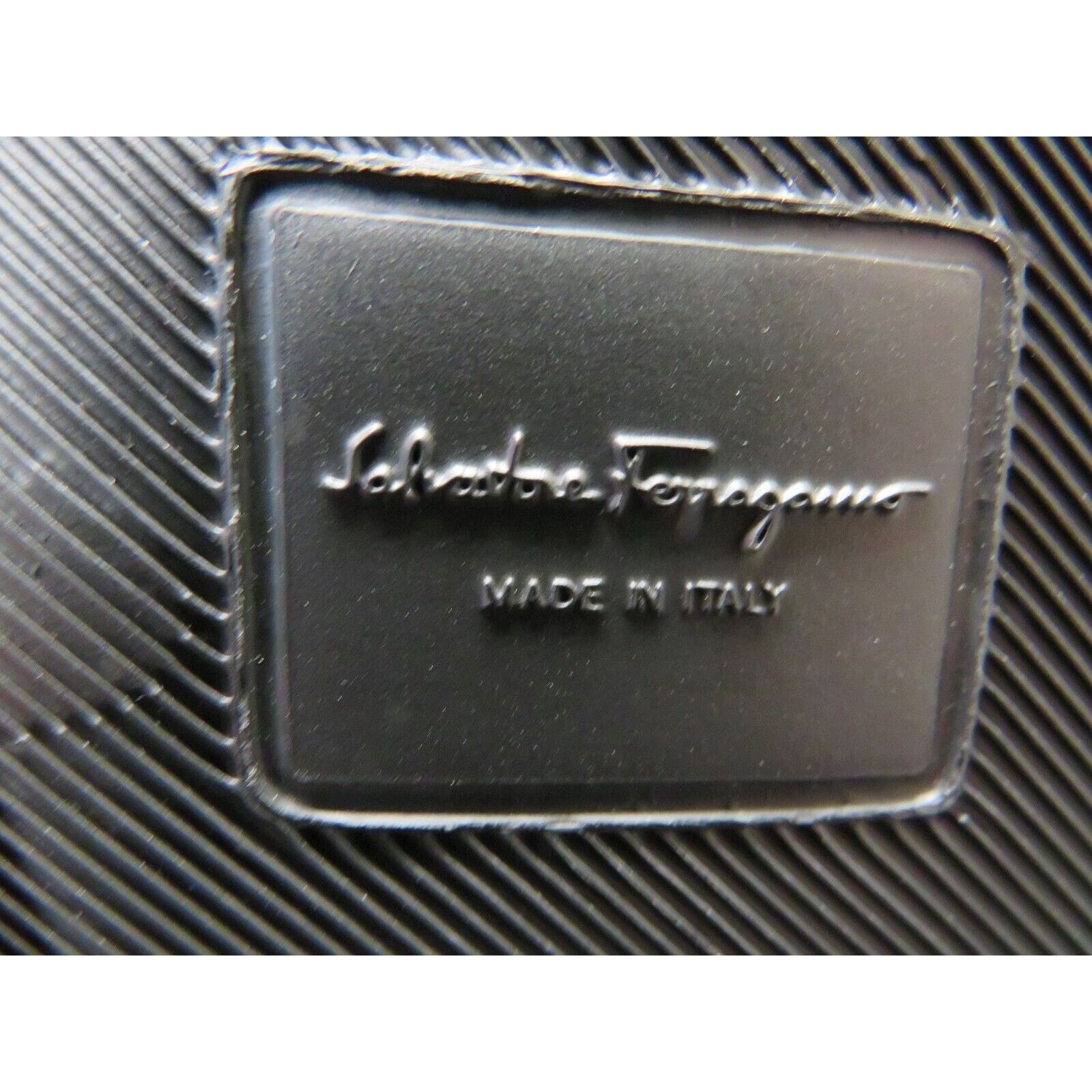 Salvatore Ferragamo FERRAGAMO GROOVY 11 BLACK RUBBER GANCINI LOGO SANDALS 9 M Size US 9 / IT 39 - 9 Thumbnail