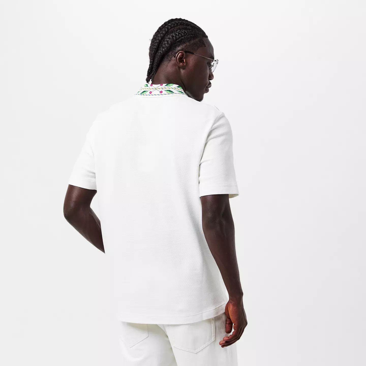 Casablanca o1g2r1mq0426 Laurel Logo Polo Shirt in White Size US S / EU 44-46 / 1 - 4 Thumbnail